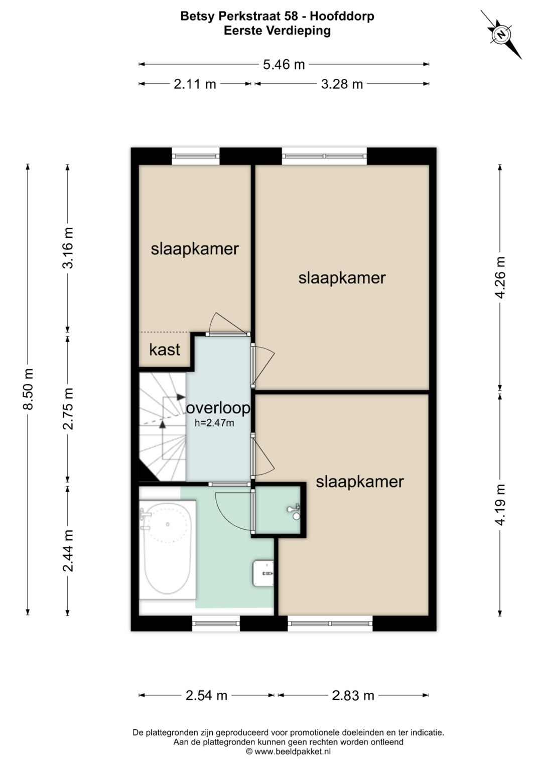 Spacious 5-Bedroom Townhouse with Sunny Southwest Garden in Quiet Toolenburg — 61
