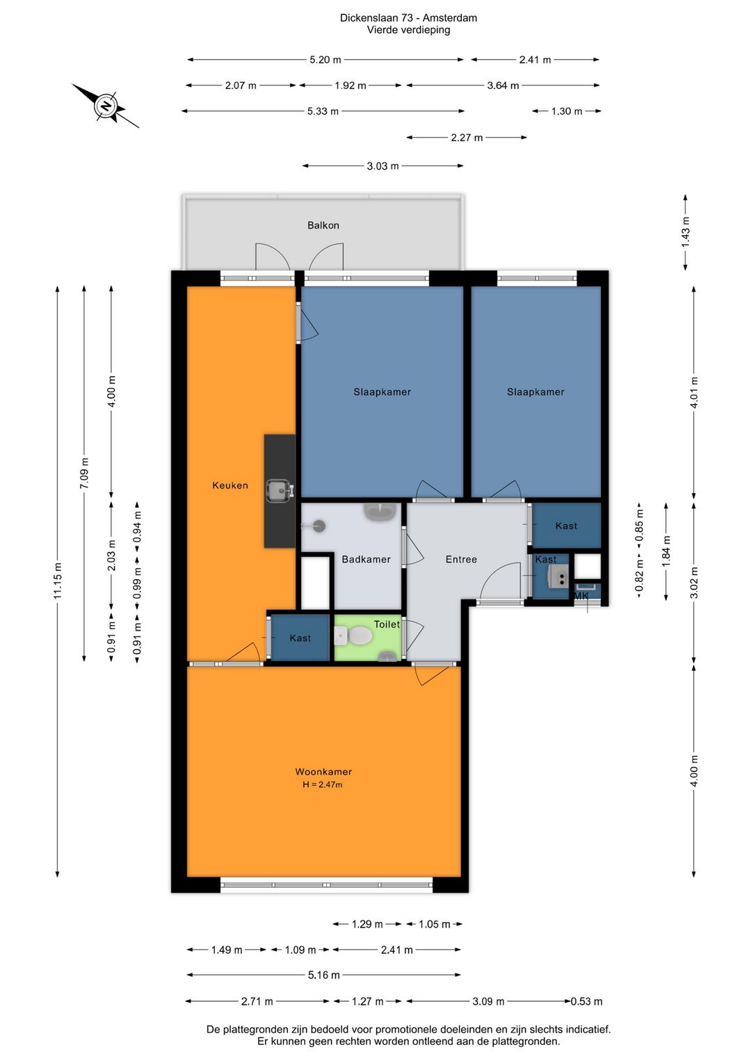 Spacious 3 Bedroom Apartment with Balcony in Venserpolder — 26