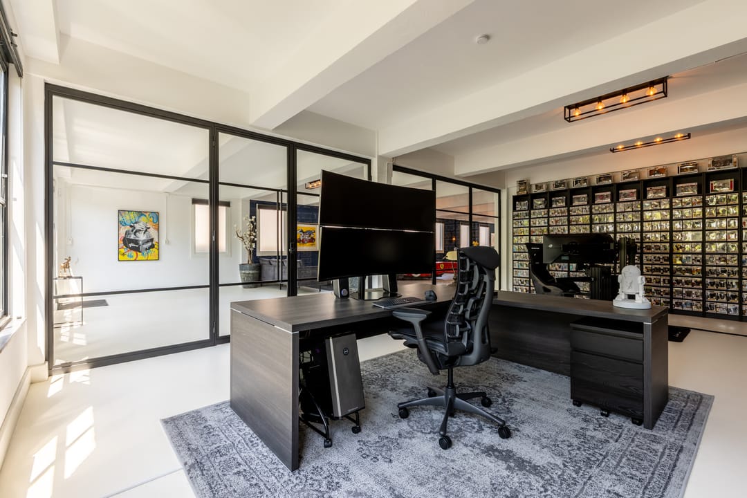 Historic Wine Warehouse Converted into Unique Canal-Side Residence with Guest Apartment and Practice Space — 17
