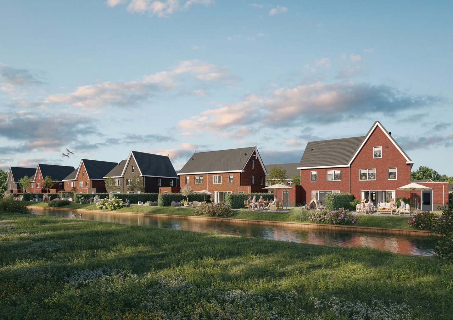 Foto 10 van De Kreek twee-onder-een-kapwoningen (Bouwnr. T49)