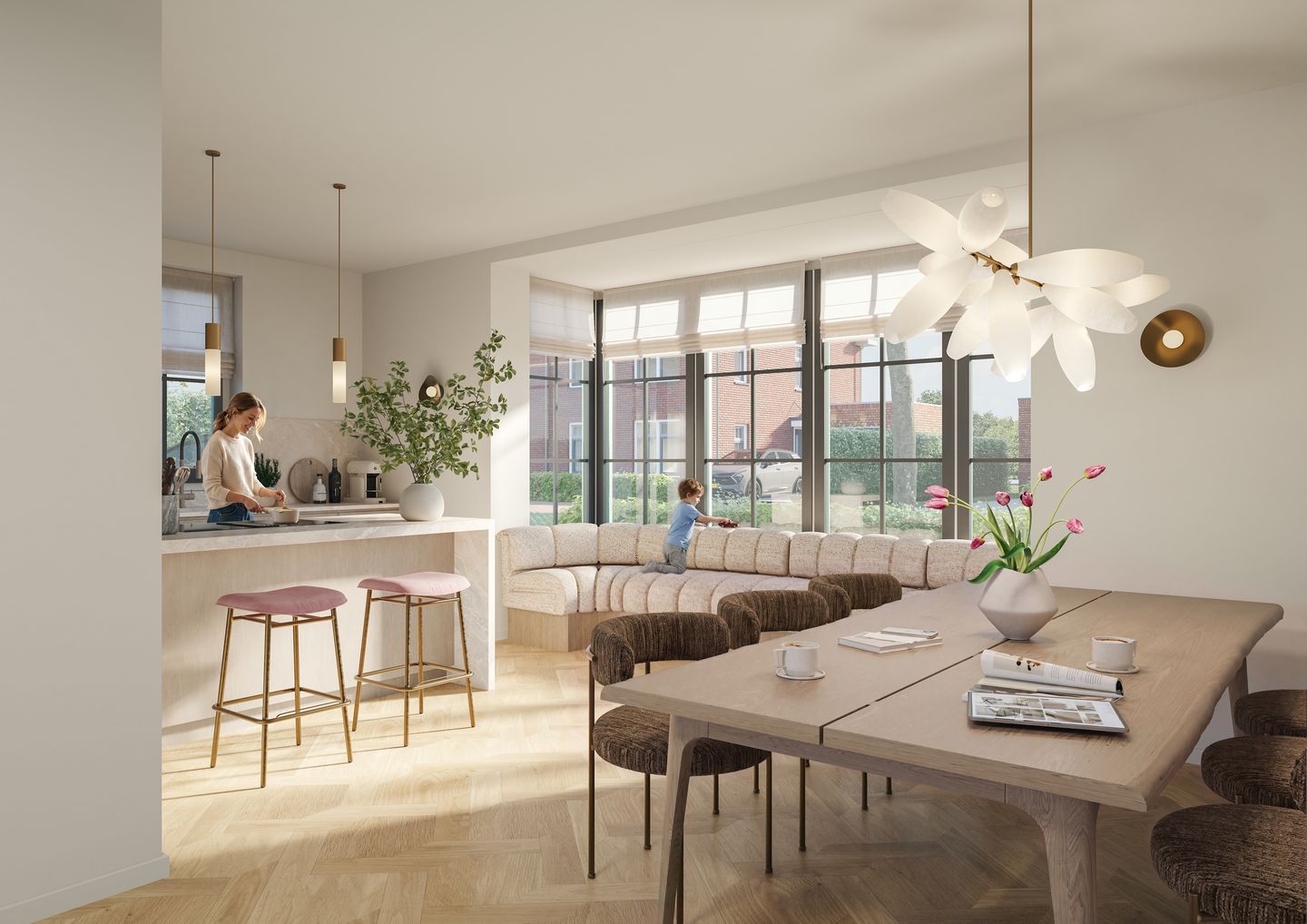 Foto 14 van De Kreek twee-onder-een-kapwoningen (Bouwnr. T51)