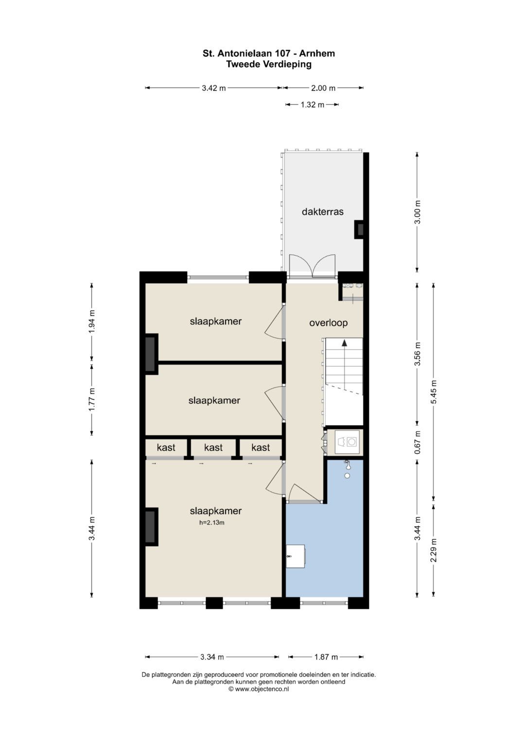 Charming 3 Bedroom Top Floor Apartment with Sun Filled Darterraces in Sonsbeekkwartier — 32