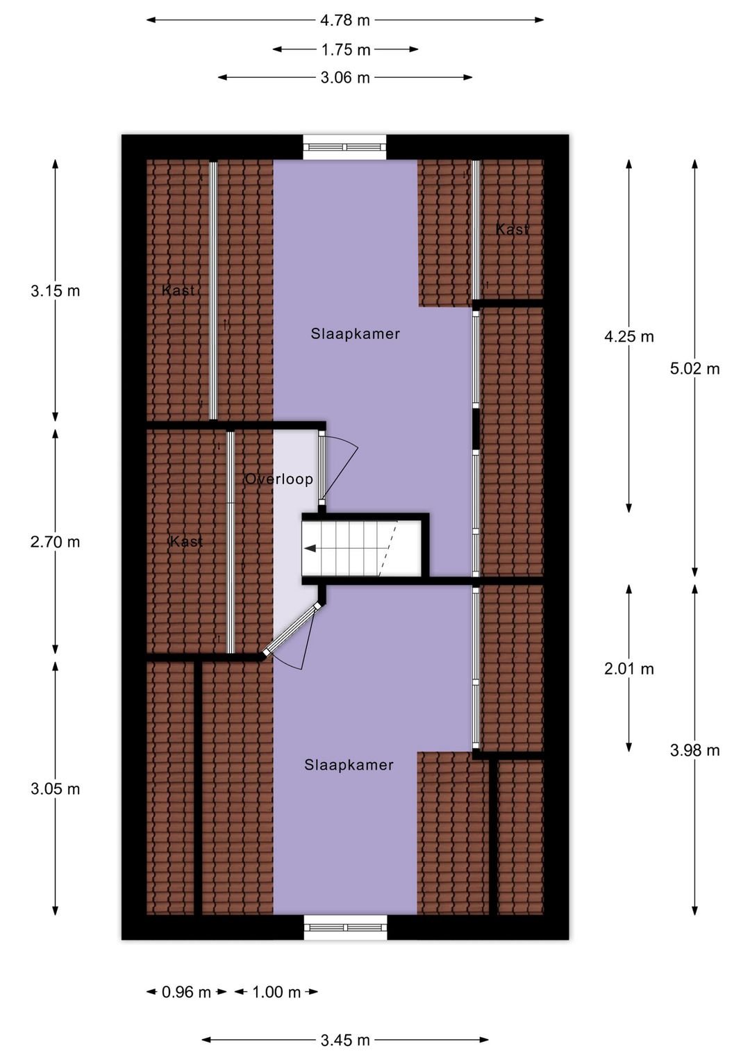 Characteristic Canal Townhouse in Historic Schoonhoven Center — 62