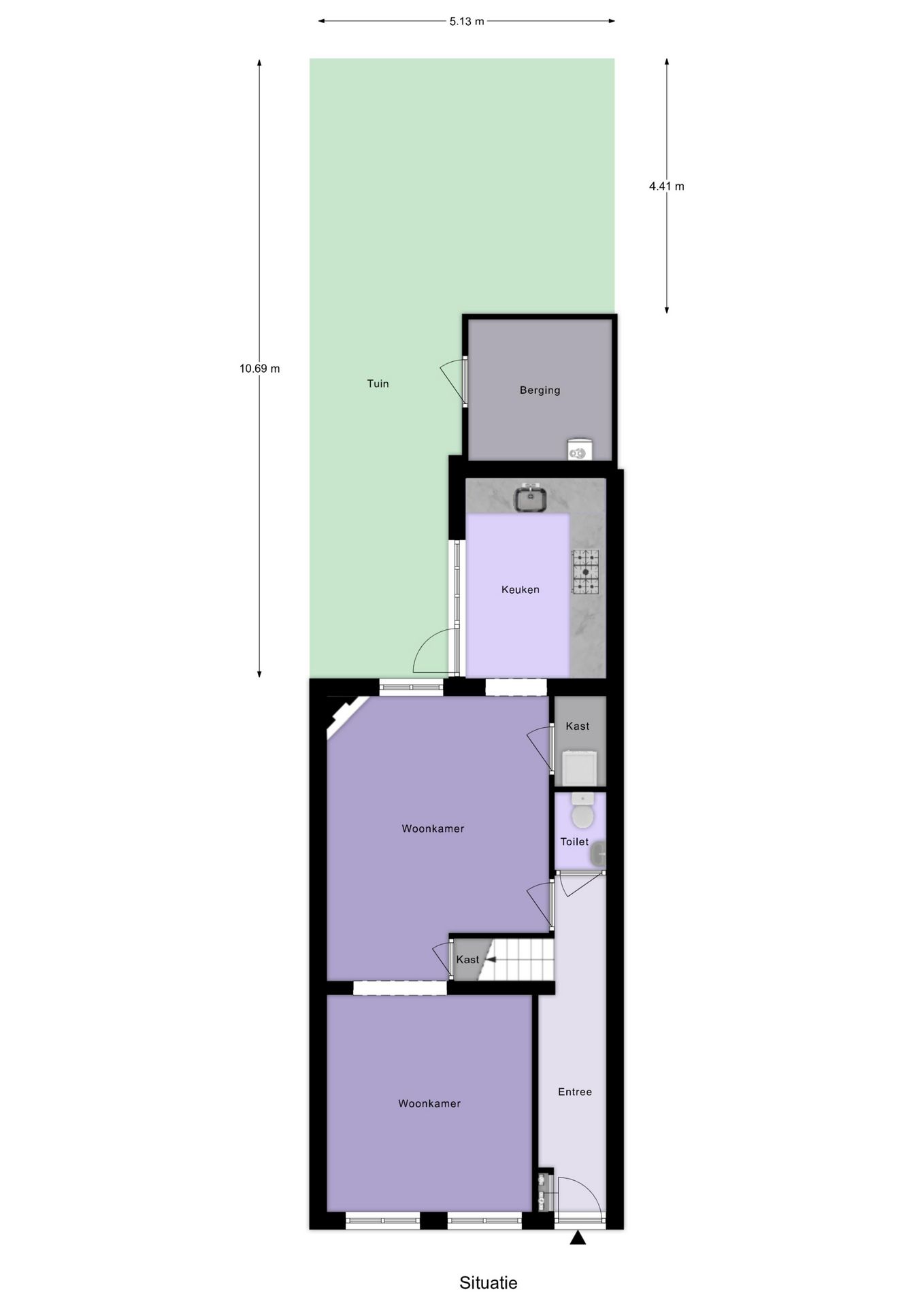 Characteristic Canal Townhouse in Historic Schoonhoven Center — 63