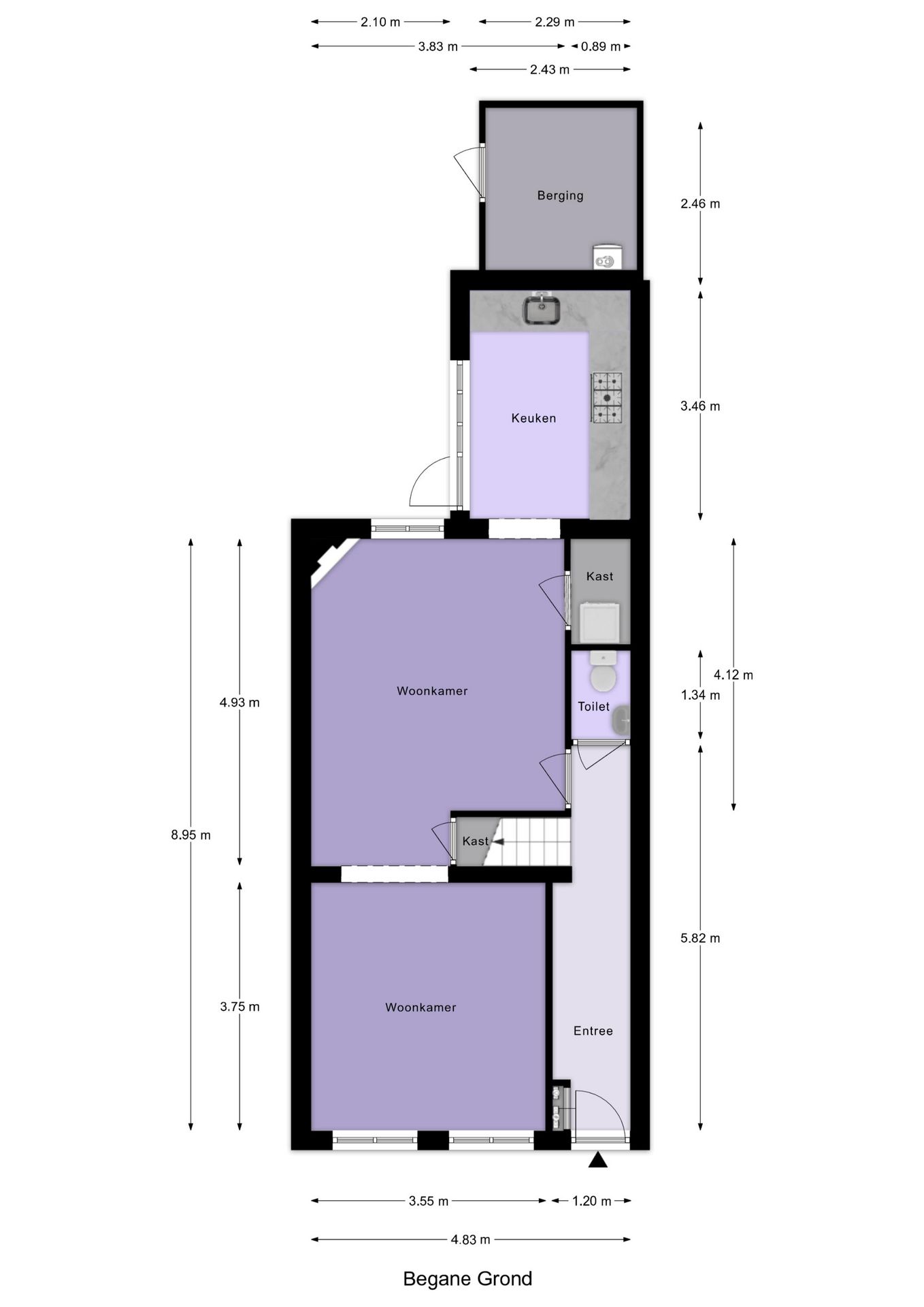 Characteristic Canal Townhouse in Historic Schoonhoven Center — 60