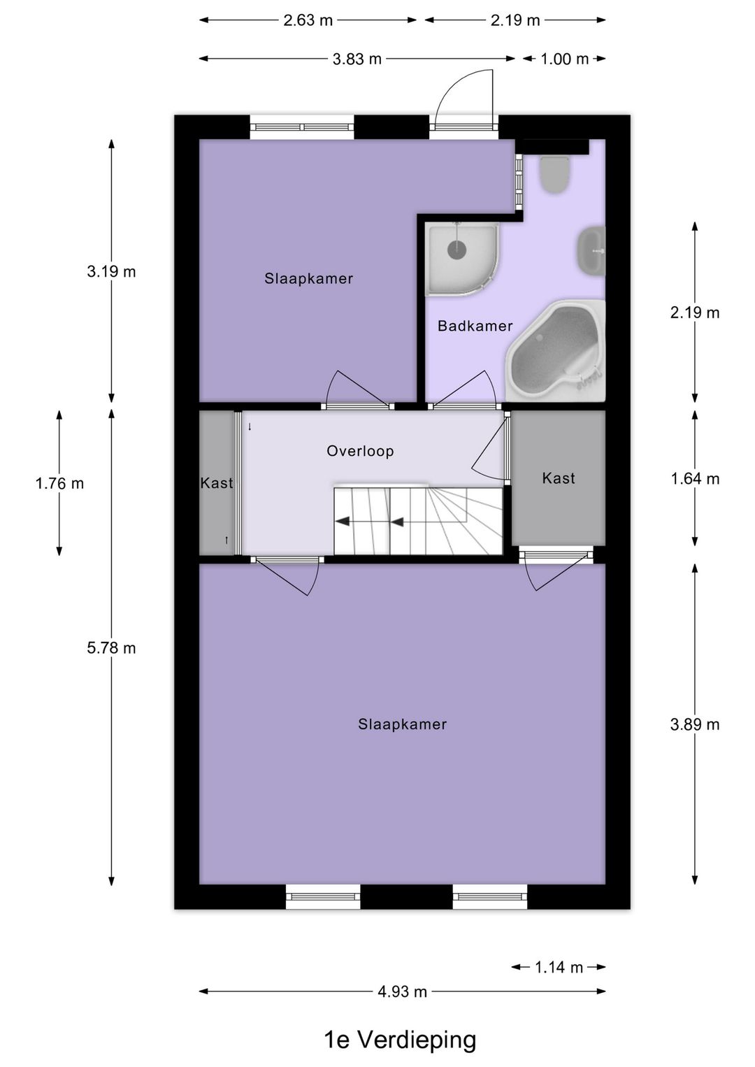 Characteristic Canal Townhouse in Historic Schoonhoven Center — 61