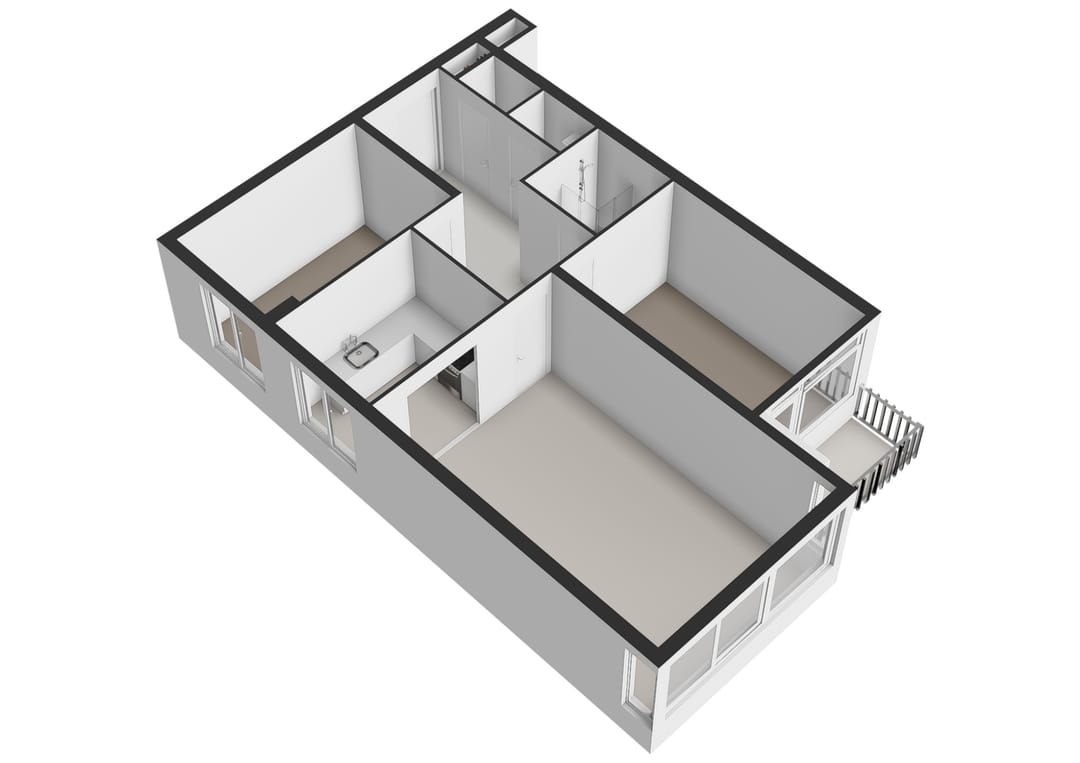 Bright 3 Room Top Floor Apartment with West Facing Balcony — 32