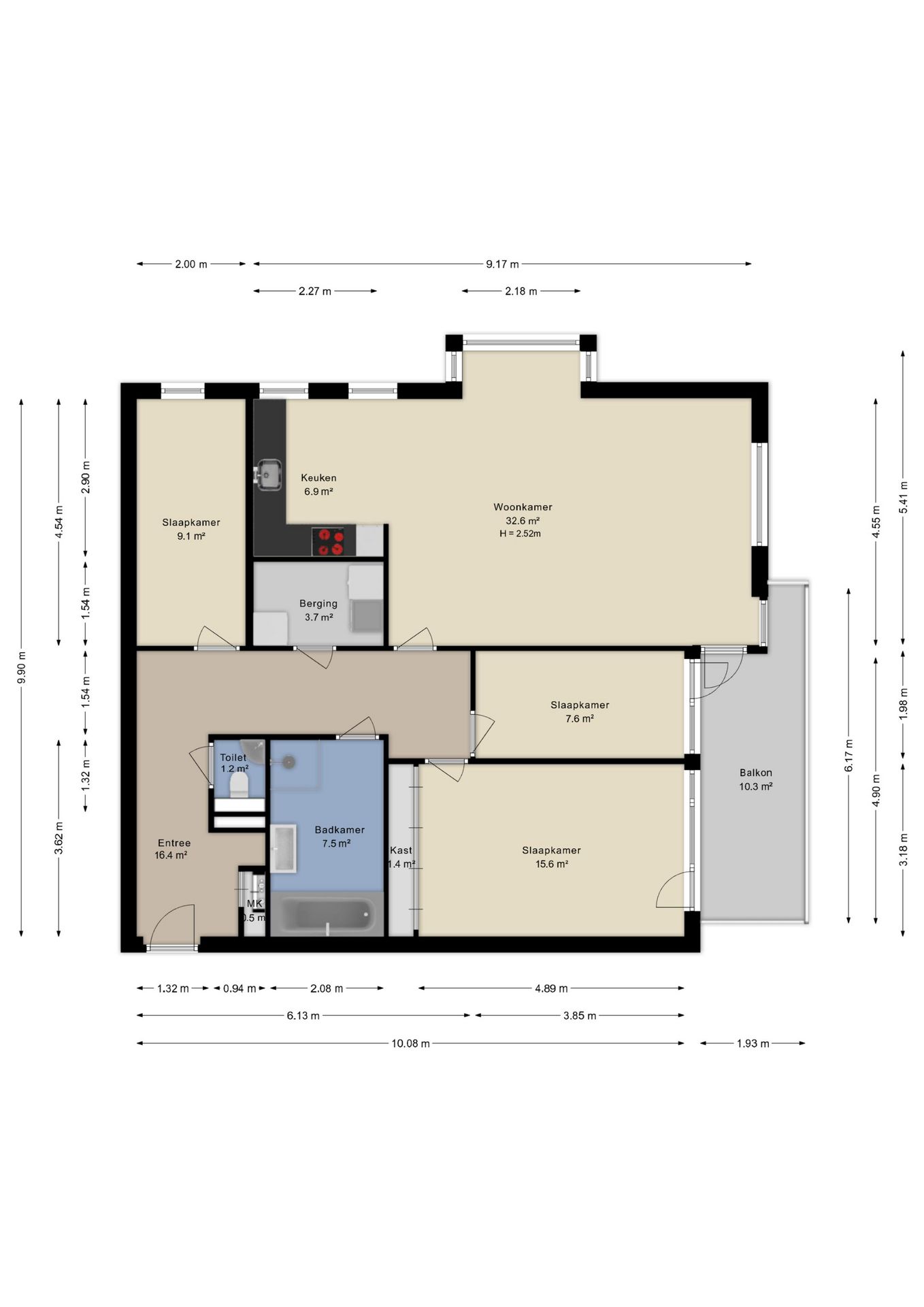 Spacious Apartment with Water View and Three Bedrooms in Fokkesteeg — 44