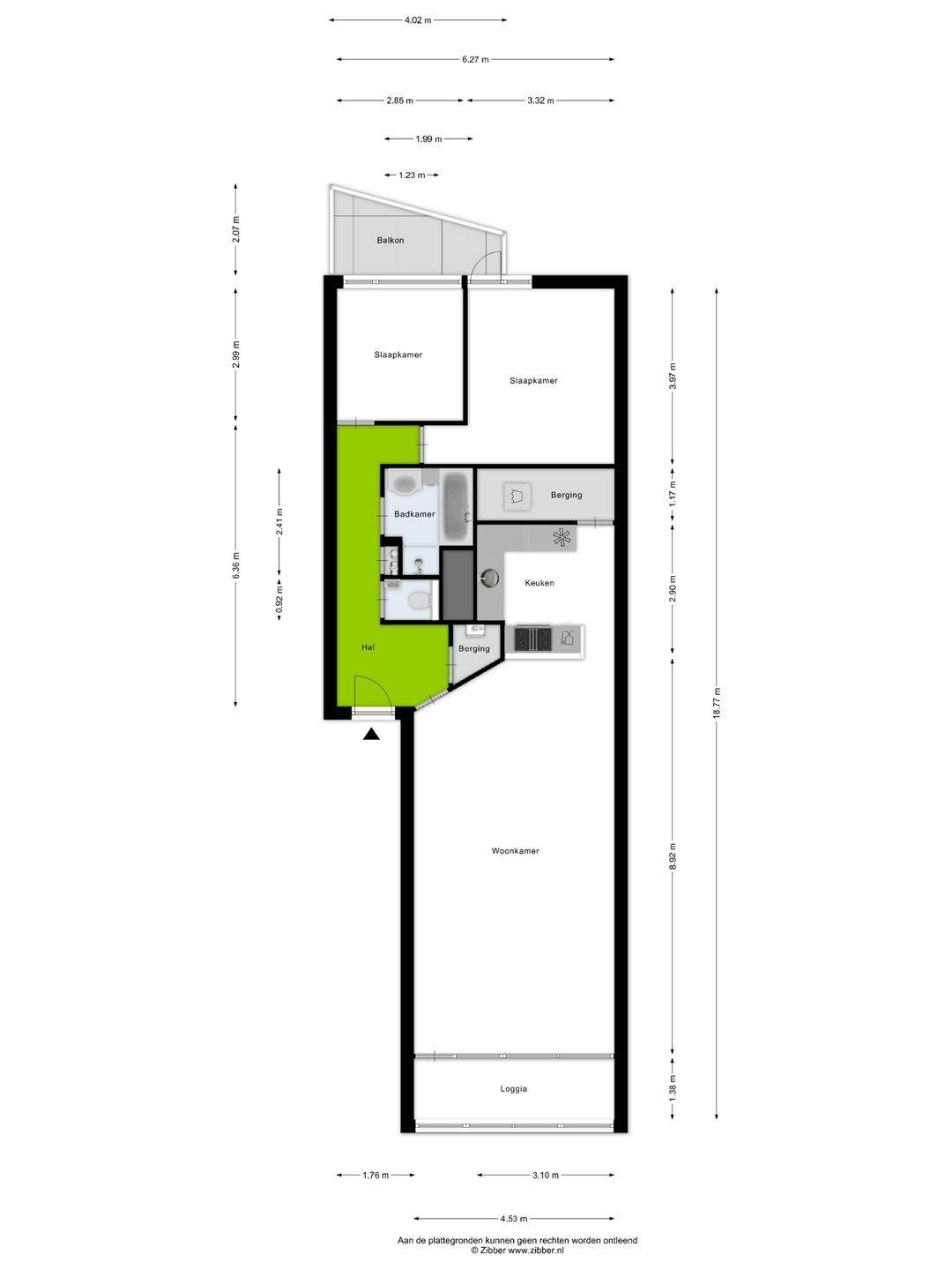 Spacious Ground Floor Apartment with Loggia and Balcony Near the Water — 38