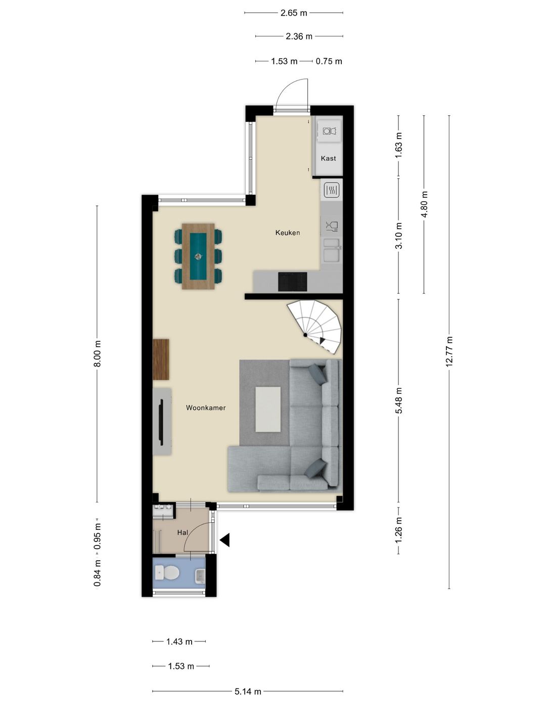 Spacious 3 Bedroom Terraced Home in Green Quiet Neighborhood — 28