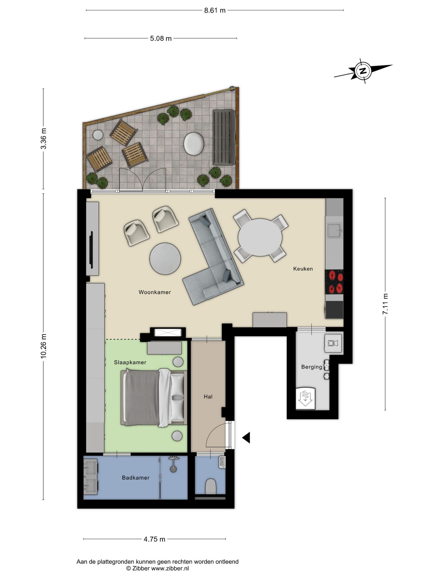 Sustainable and Move-In Ready Ground Floor Apartment with Garden in Central Roosendaal — 34