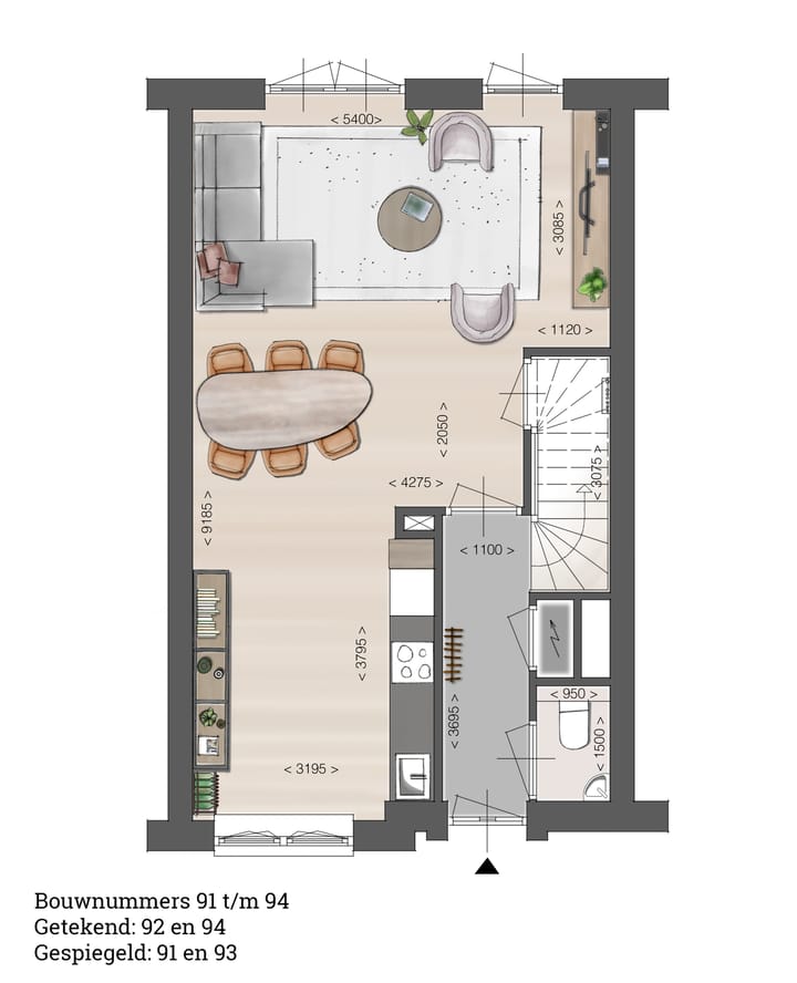 Foto 4 van Tussenwoning (Bouwnr. 91)
