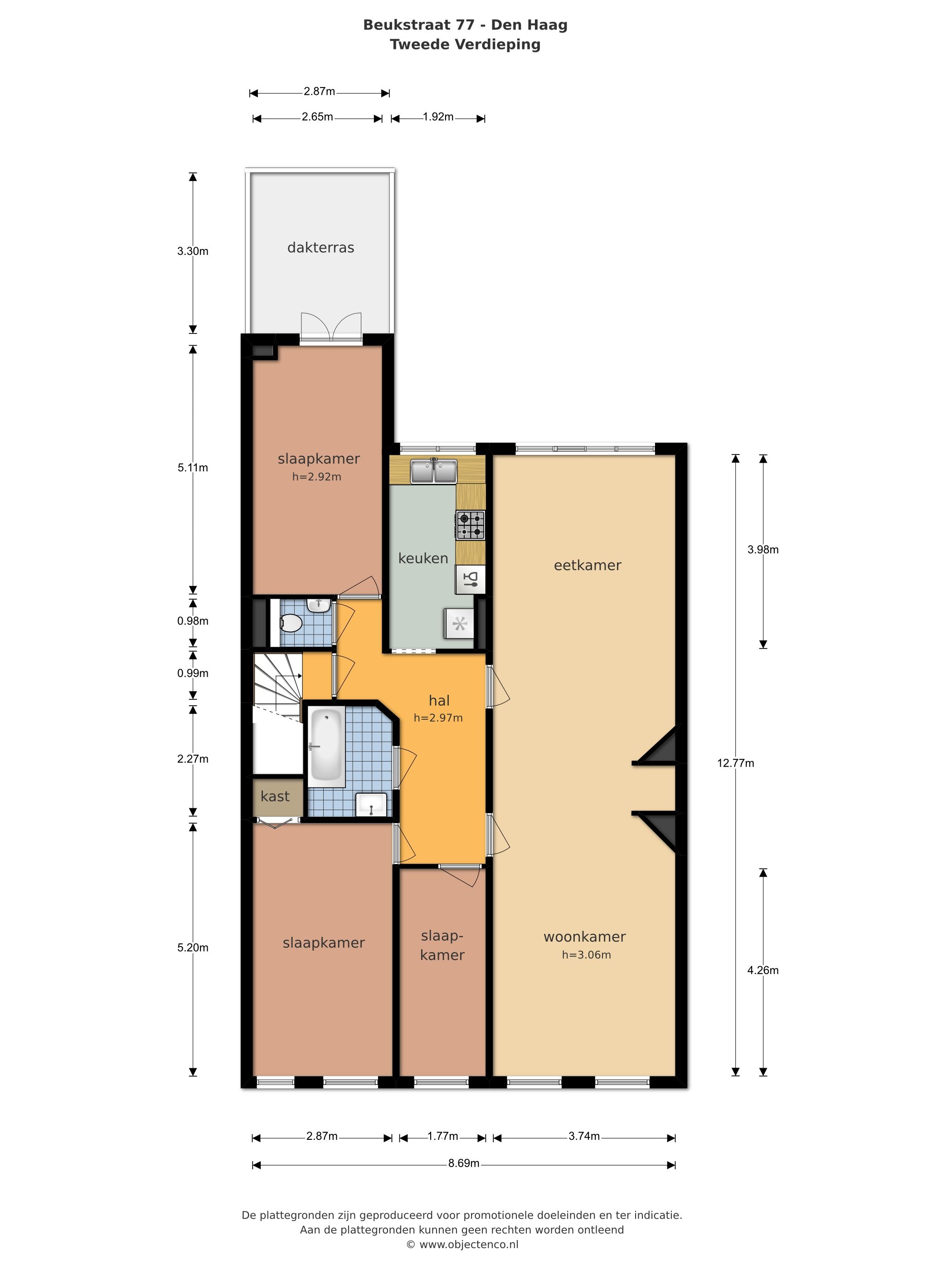 Spacious four bedroom apartment in Bomenbuurt, The Hague — 27