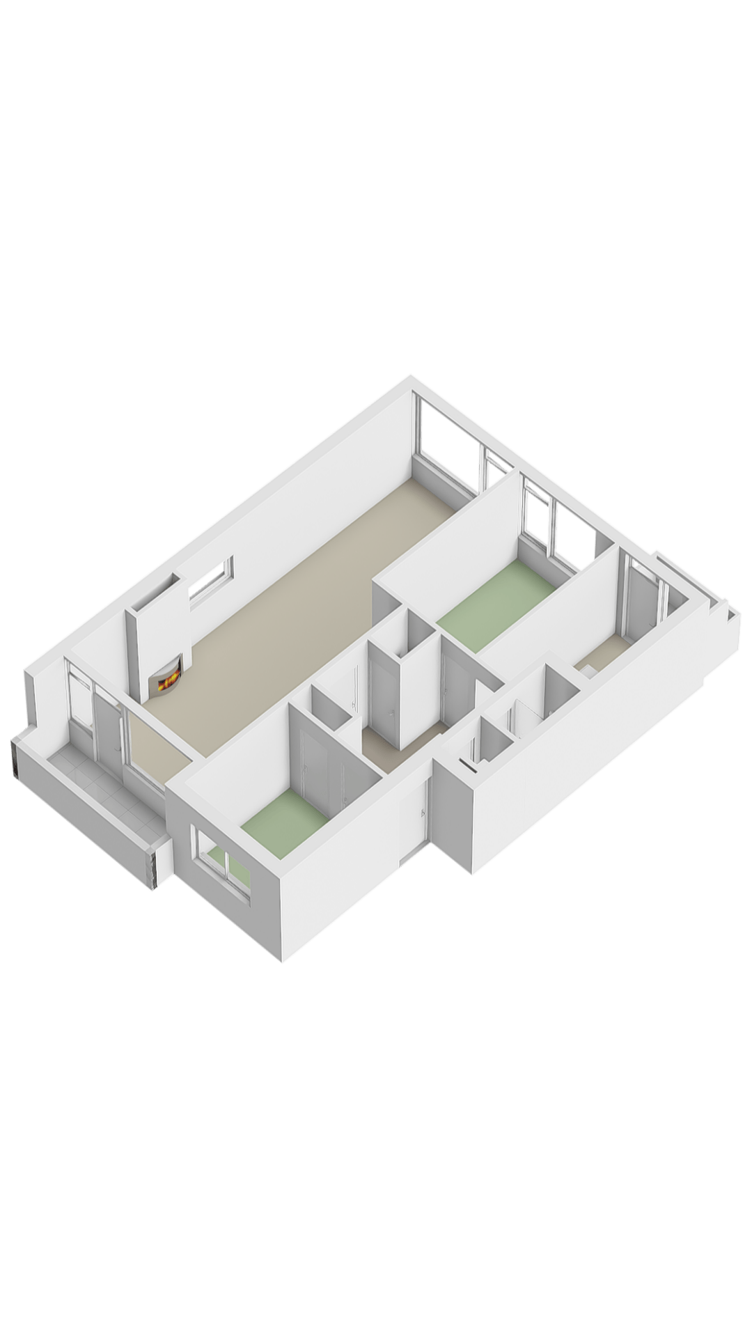 Modern Corner Apartment with Two Balconies in Green Voorschoten — 27
