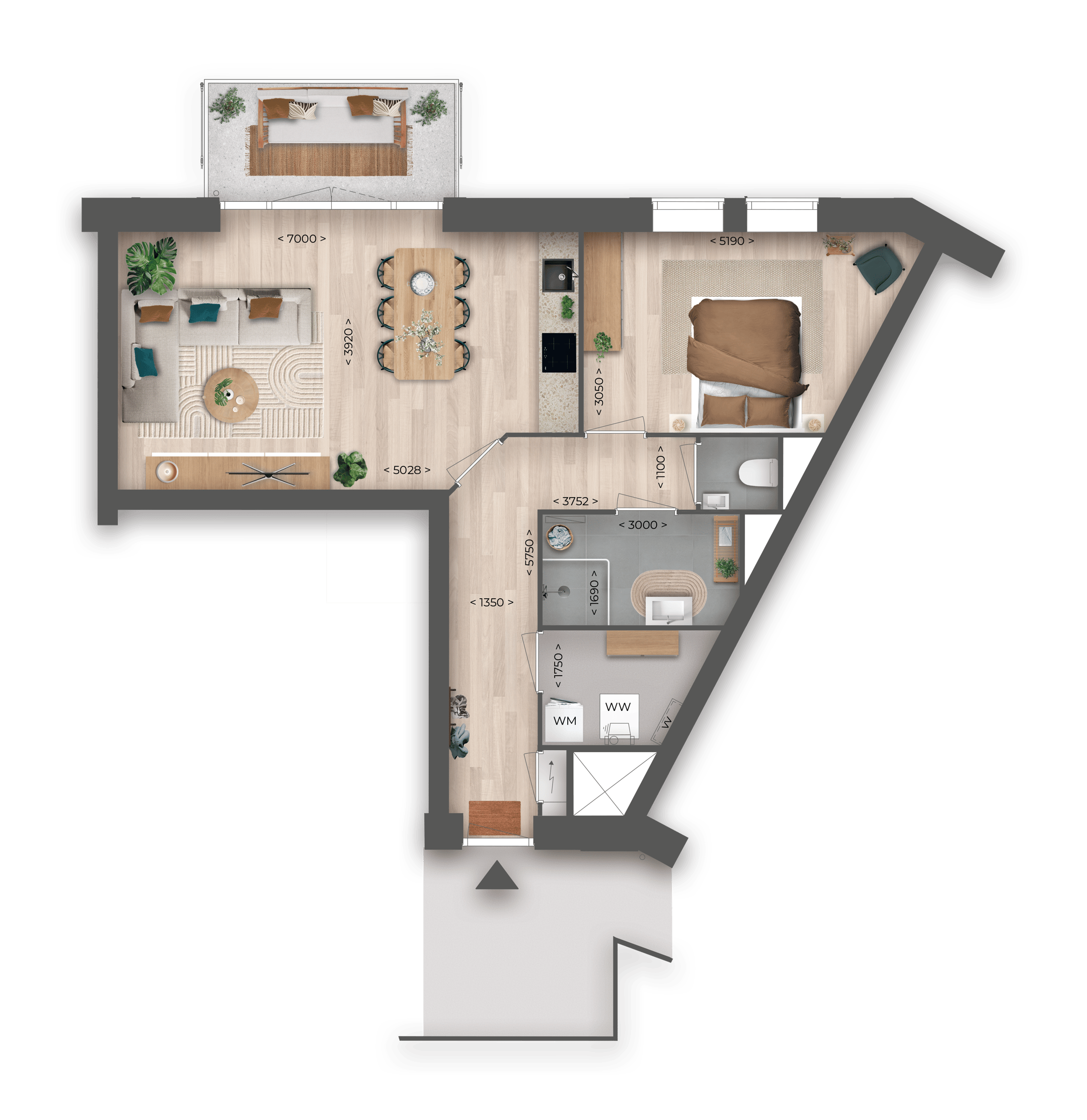 Foto 6 van appartement (Bouwnr. 7)