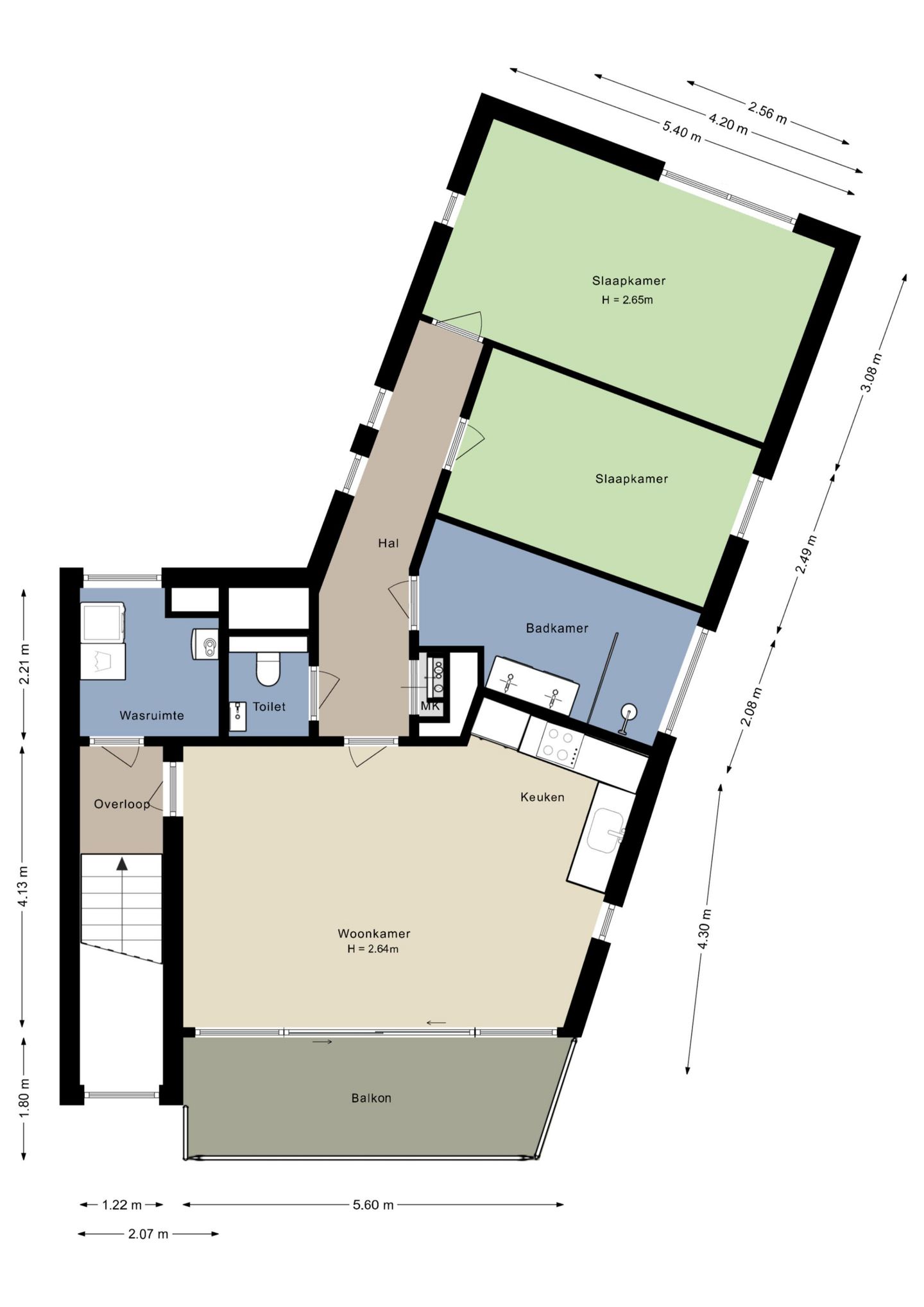 Bright Upper Apartment with South-Facing Balcony in Leesten Oost — 35