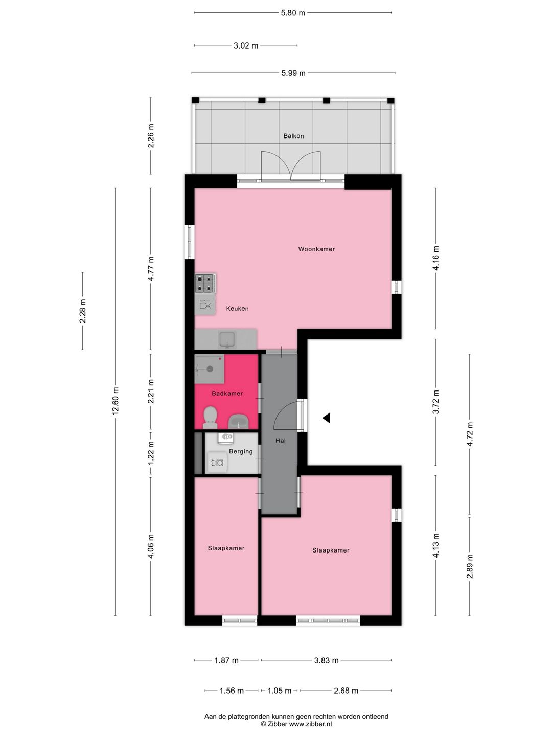 Spacious 3-Room Apartment with Sunny Southwest Balcony — 23