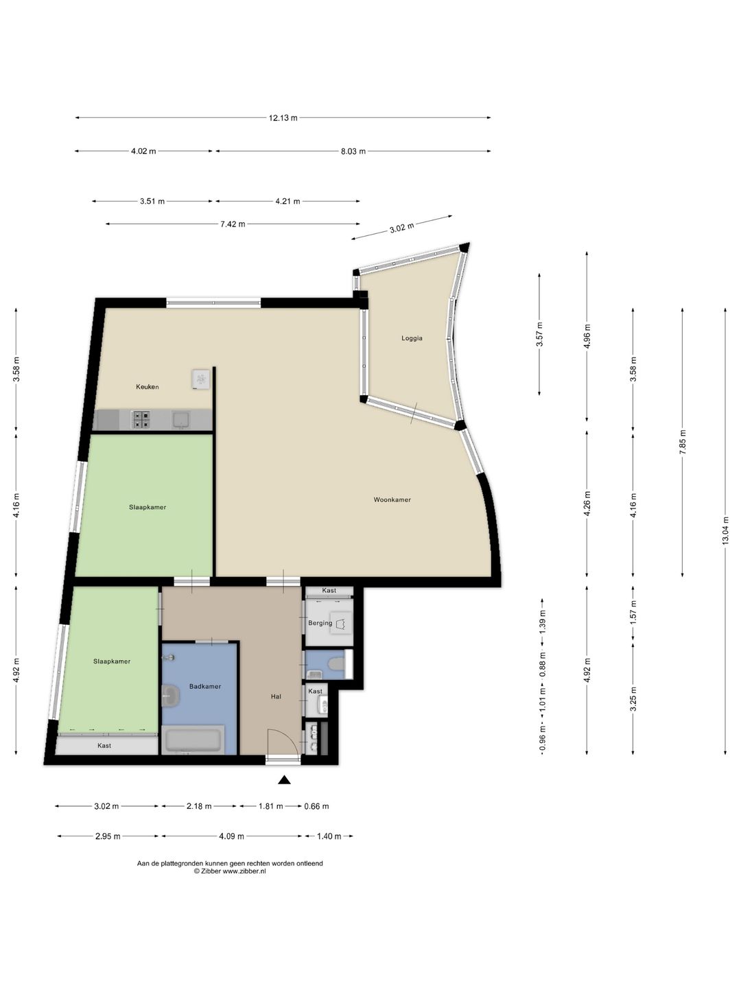Spacious Corner Apartment with Private Parking and South East Balcony — 38