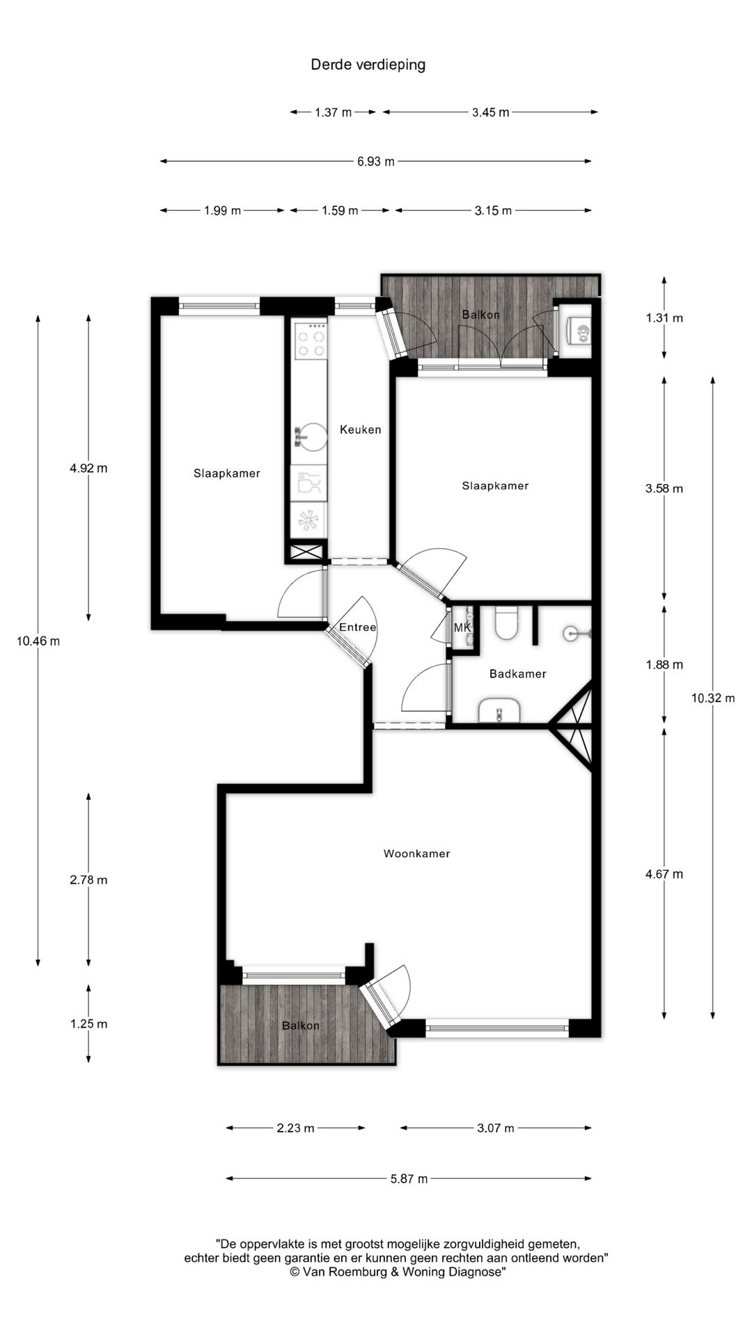 Well-Maintained 1940s Apartment with Two Balconies in Bos en Lommer — 14