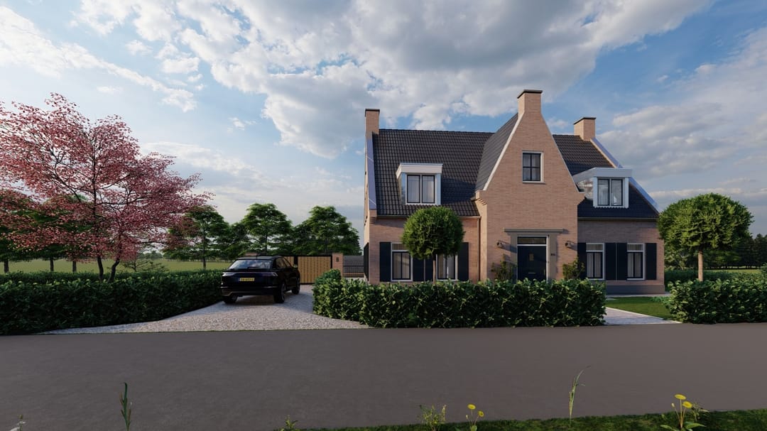 Building Plot with Approved 1930s Style Villa Design in Herwen — 7