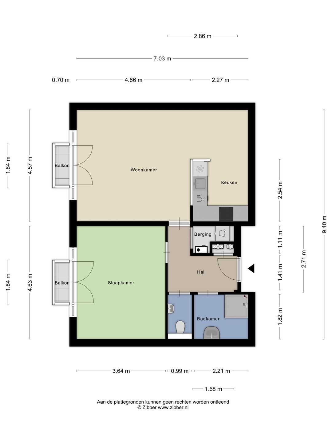 Light 2-Room Apartment with Private Parking in Sought-After Paleiskwartier — 26