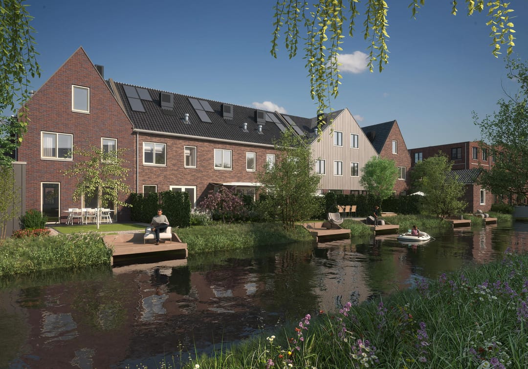 Espacioso adosado de nueva construcción con vistas al agua en Buurtschap Rodeo