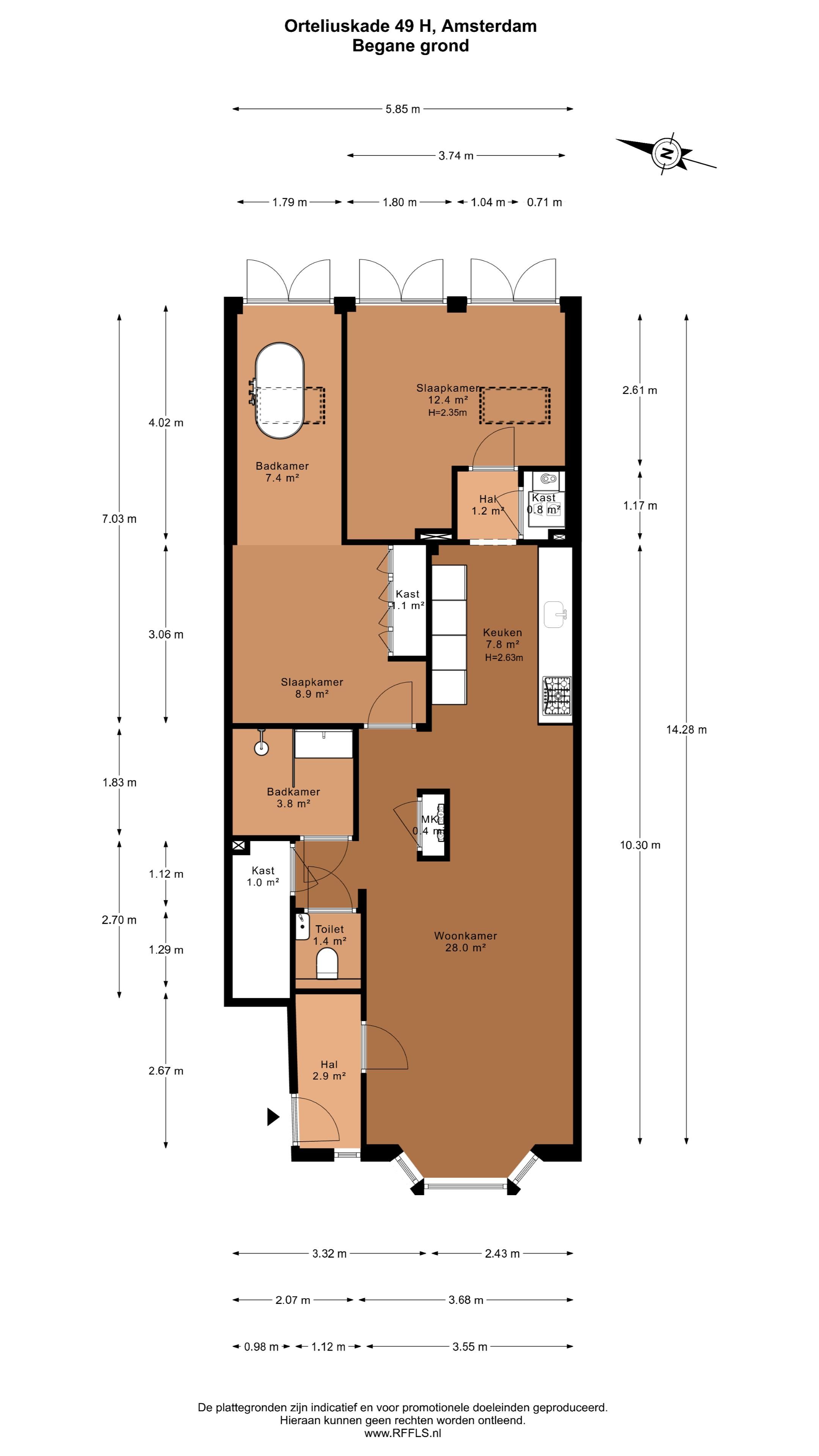 Refined Ground Floor Apartment with Park Views and Garden Office — 33