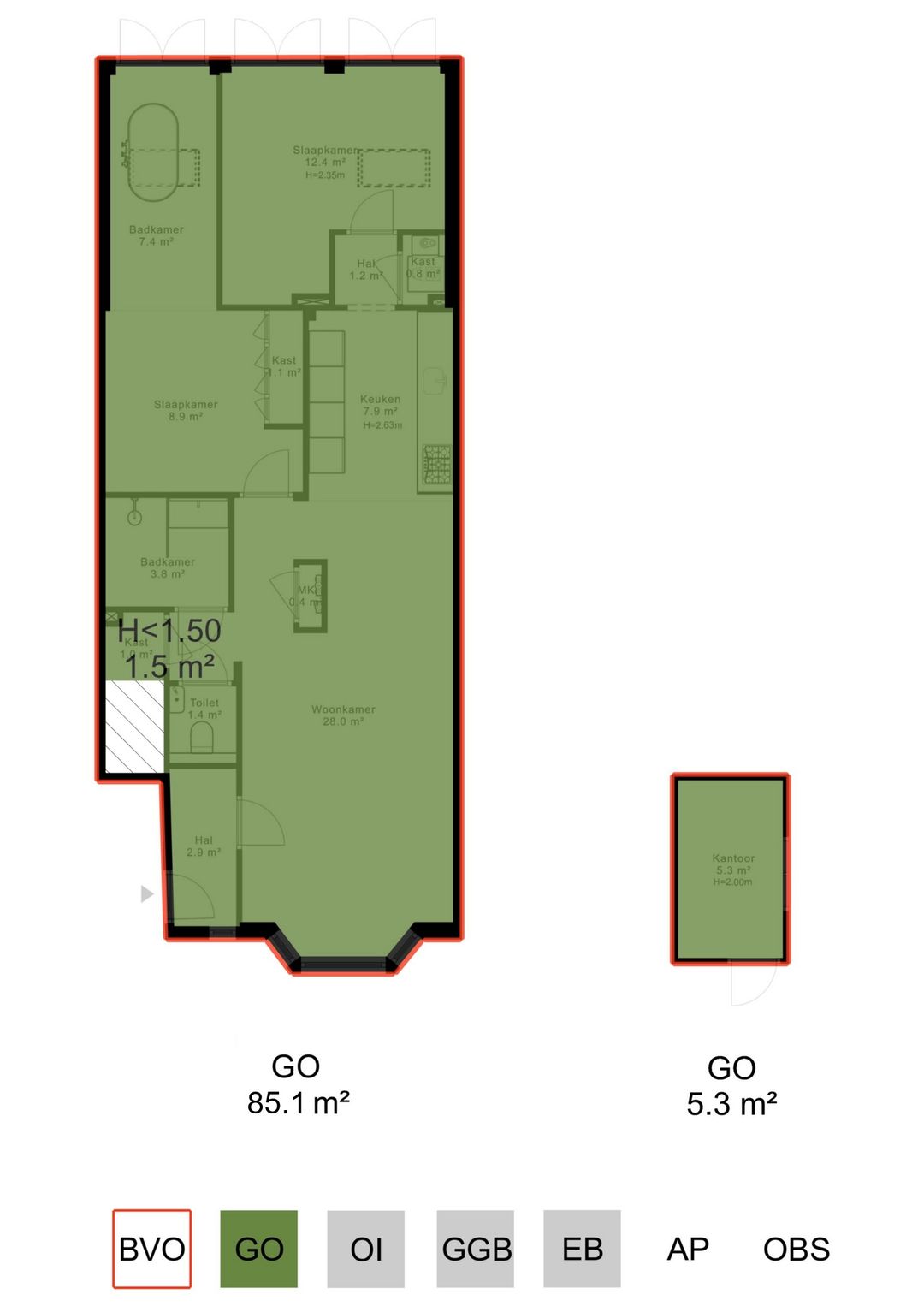 Refined Ground Floor Apartment with Park Views and Garden Office — 38