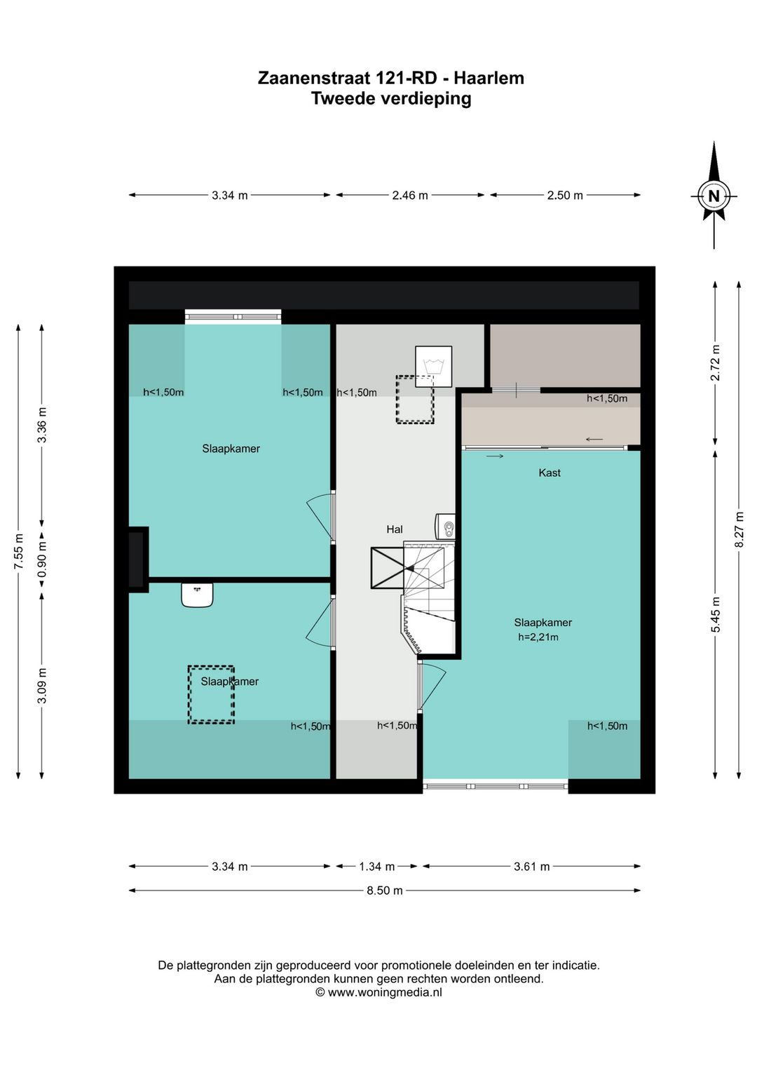 Spacious 1930s Upper Floor Apartment with Five Bedrooms in Haarlem — 38