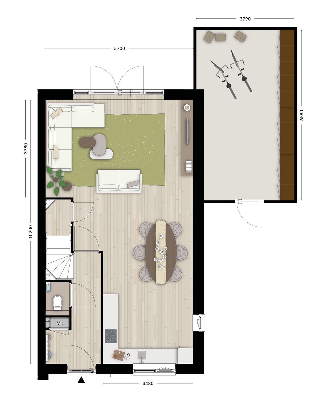 Photo 2 of 2-onder-1-kapwoning (Bouwnr. T49)