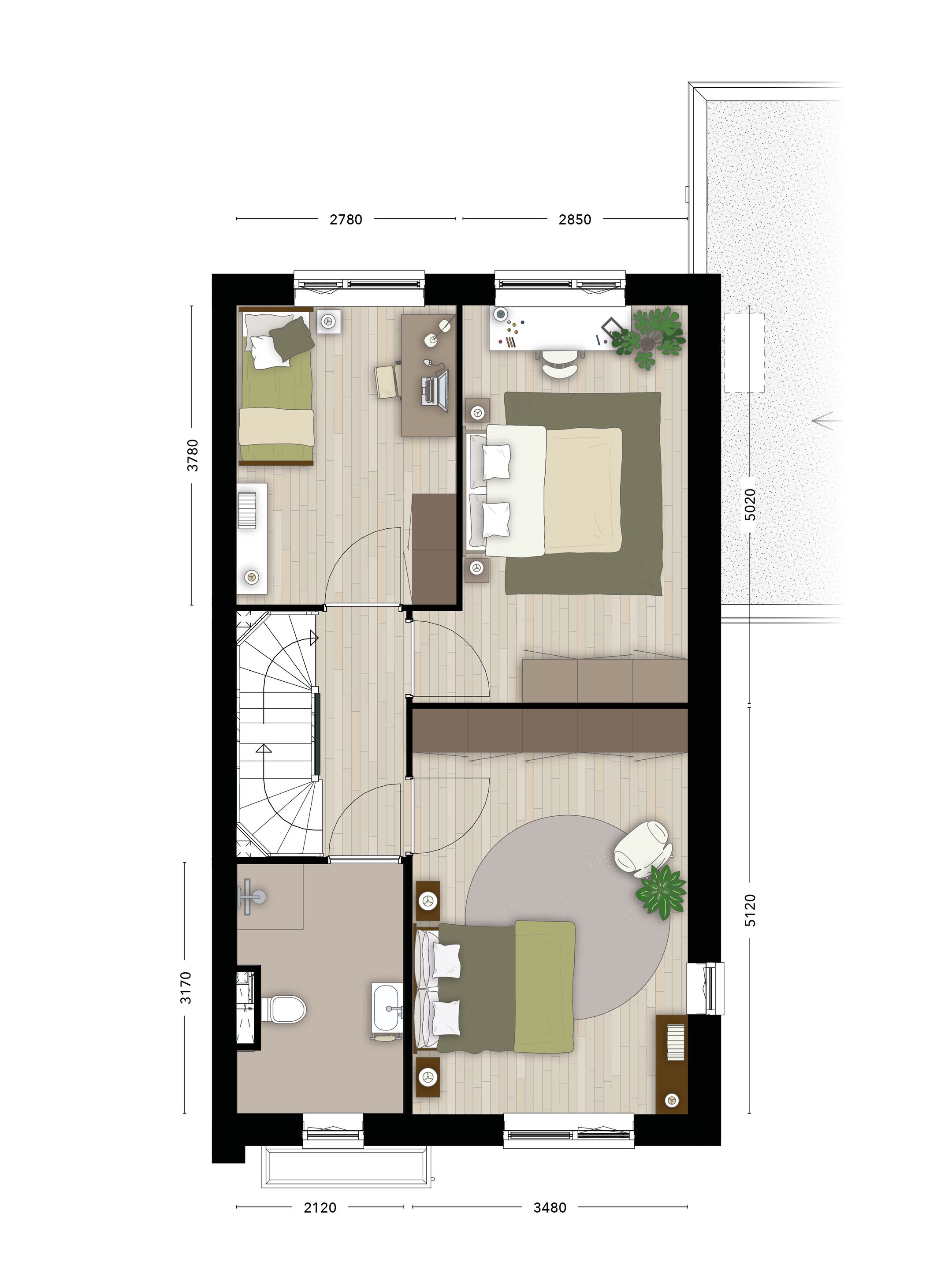 Photo 3 of 2-onder-1-kapwoning (Bouwnr. T49)