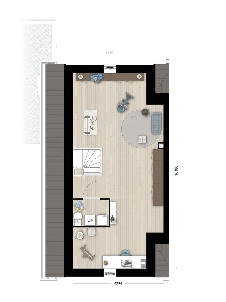 Foto 4 van 2-onder-1-kapwoning (Bouwnr. T24)