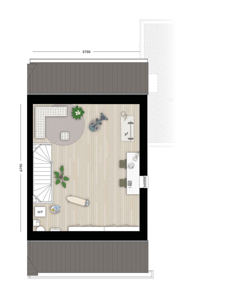 Foto 4 van 2-onder-1-kapwoning (Bouwnr. T30)