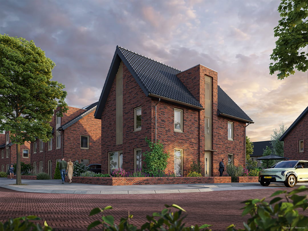 Foto 1 van Twee-onder-een-kap woning Korenbloem (Bouwnr. 61)
