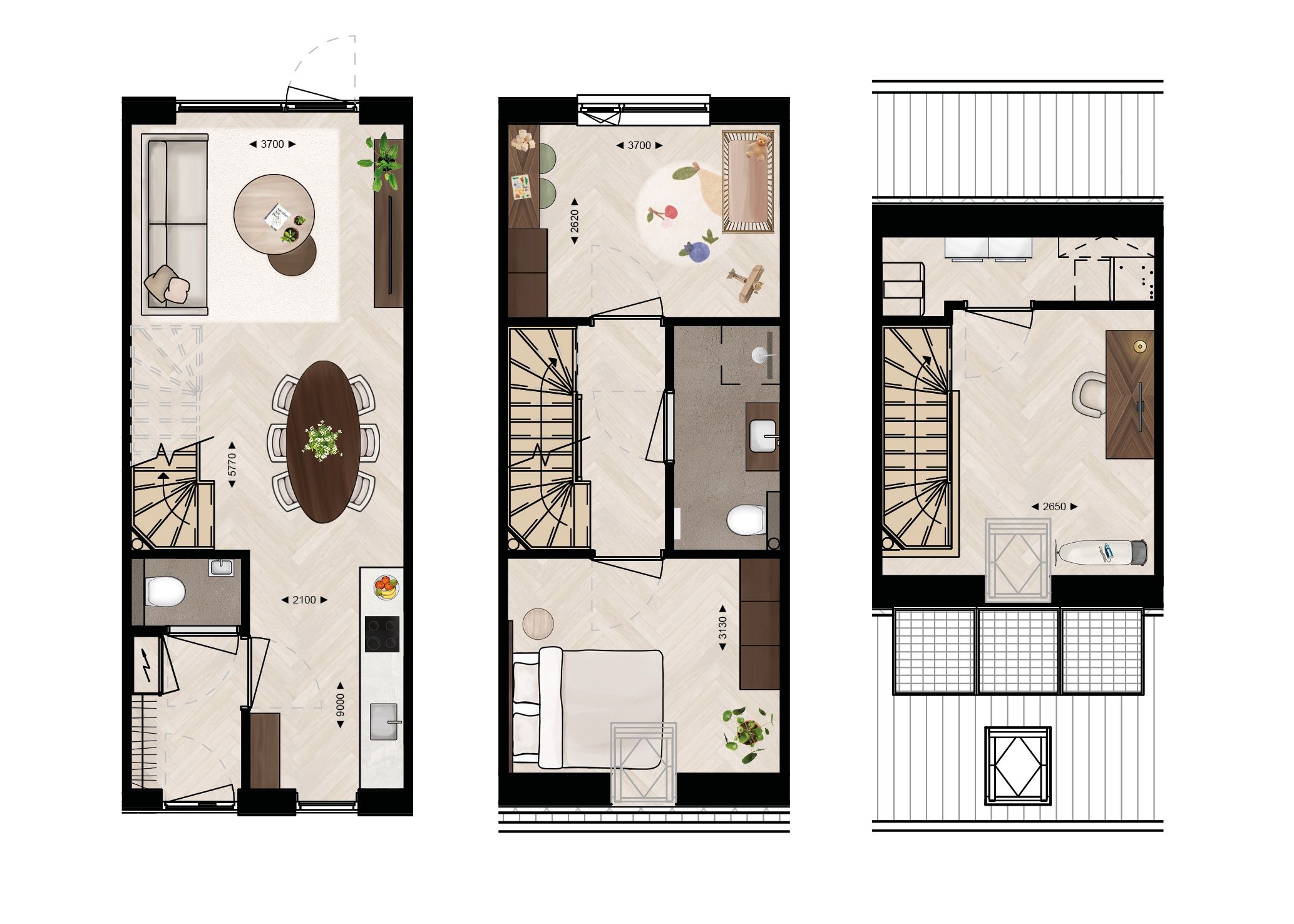 Foto 3 van Hof van Hoof - Tussenwoning Blok A (Bouwnr. 4)