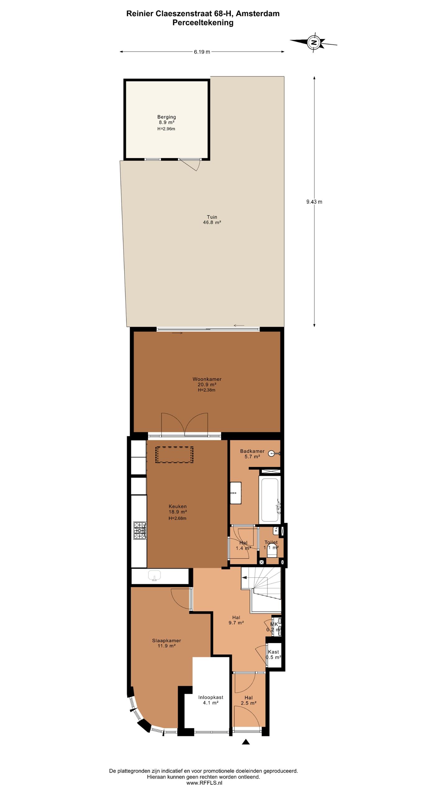 Foto 44 van Reinier Claeszenstraat 68-H