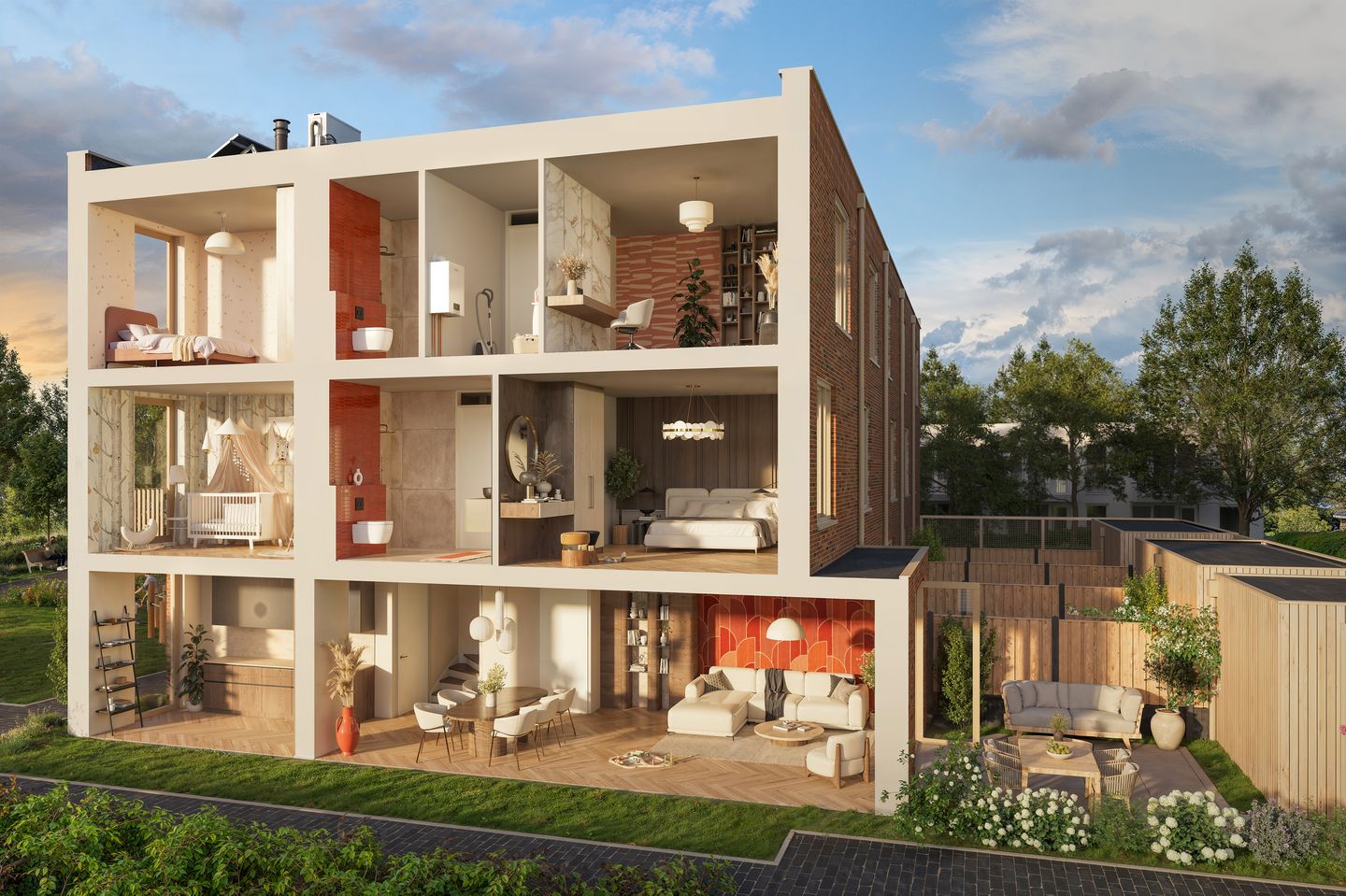 Photo 14 of Tuinen van Gaasbeek fase 2 - tussenwoningen (Bouwnr. 2)