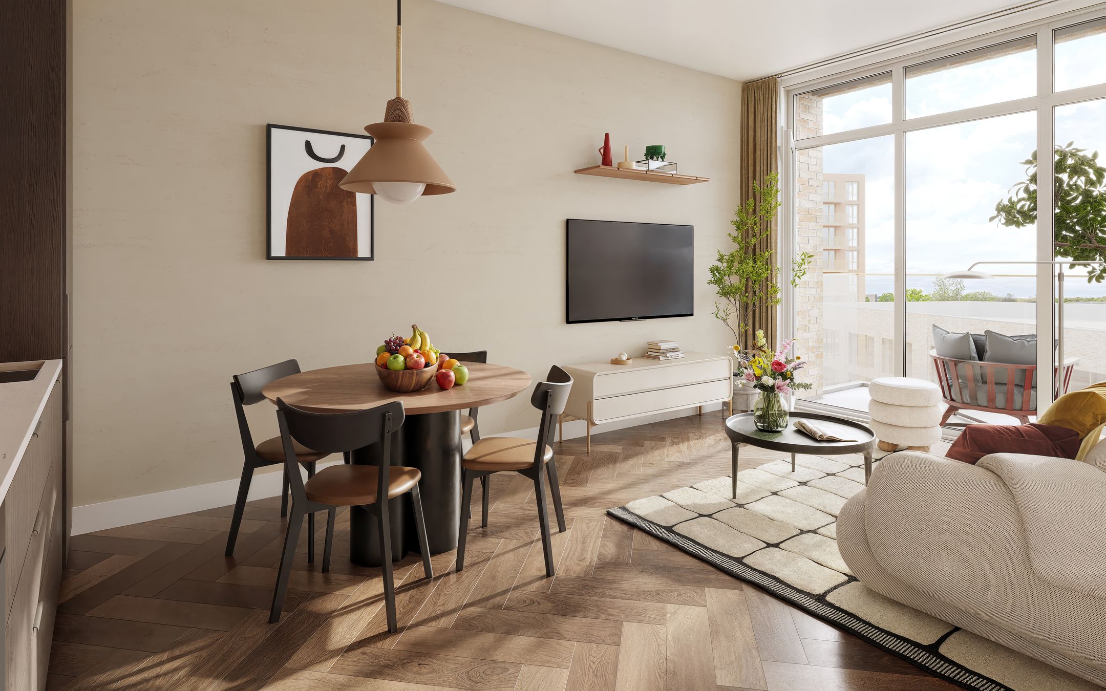 Foto 3 van 1865 - Blok 1 - 2-kamerappartement BNR (Bouwnr. 44)