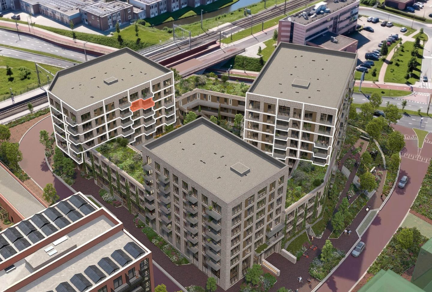 Foto 1 van 1865 -Blok 3 - 2-kamer plus appartement BNR (Bouwnr. 219)