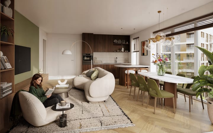 Foto 3 van 1865 - Blok 3 - 3kamer plus appartement BNR (Bouwnr. 221)