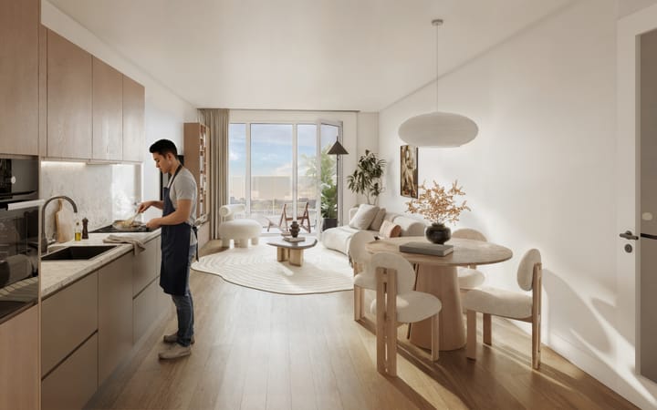 Foto 4 van 1865 -Blok 3 - 2-kamer plus appartement BNR (Bouwnr. 225)
