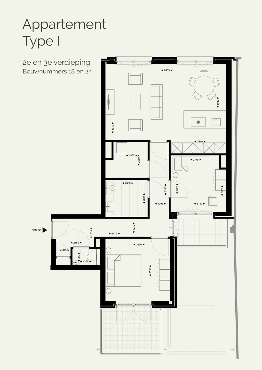 Foto 11 van Type I - Appartement met twee balkons (Bouwnr. 18 I)
