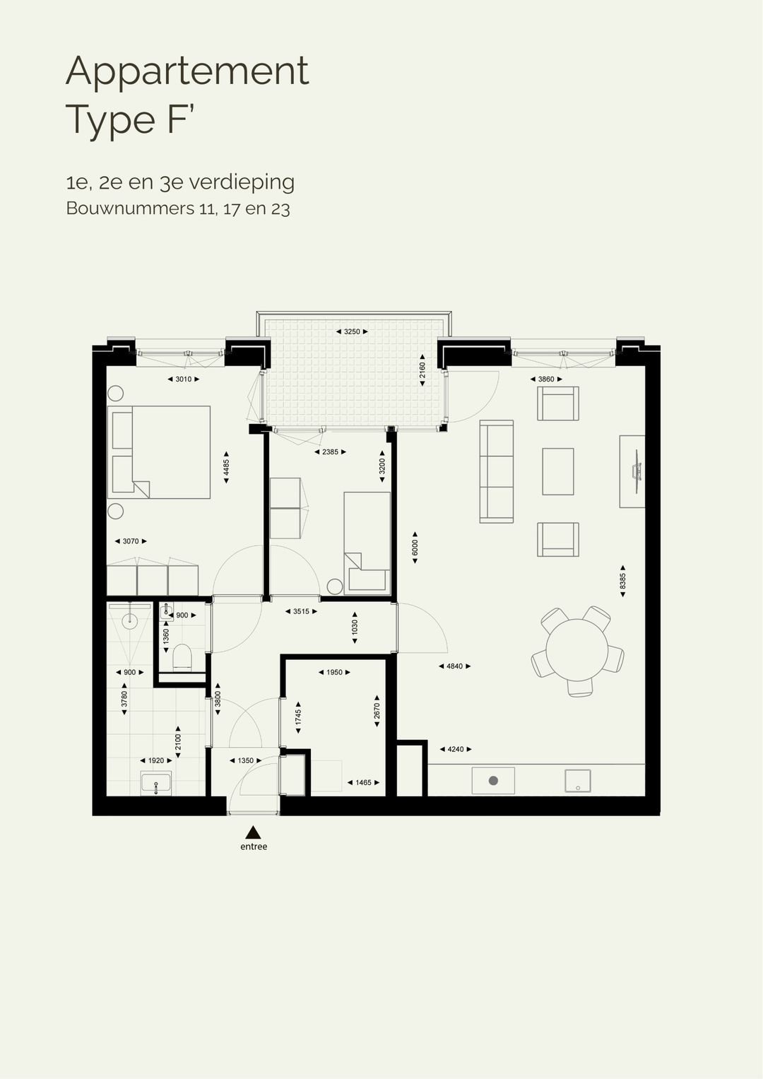 Foto 11 van Type F - Appartement met beschutte loggia (Bouwnr. 17 F)