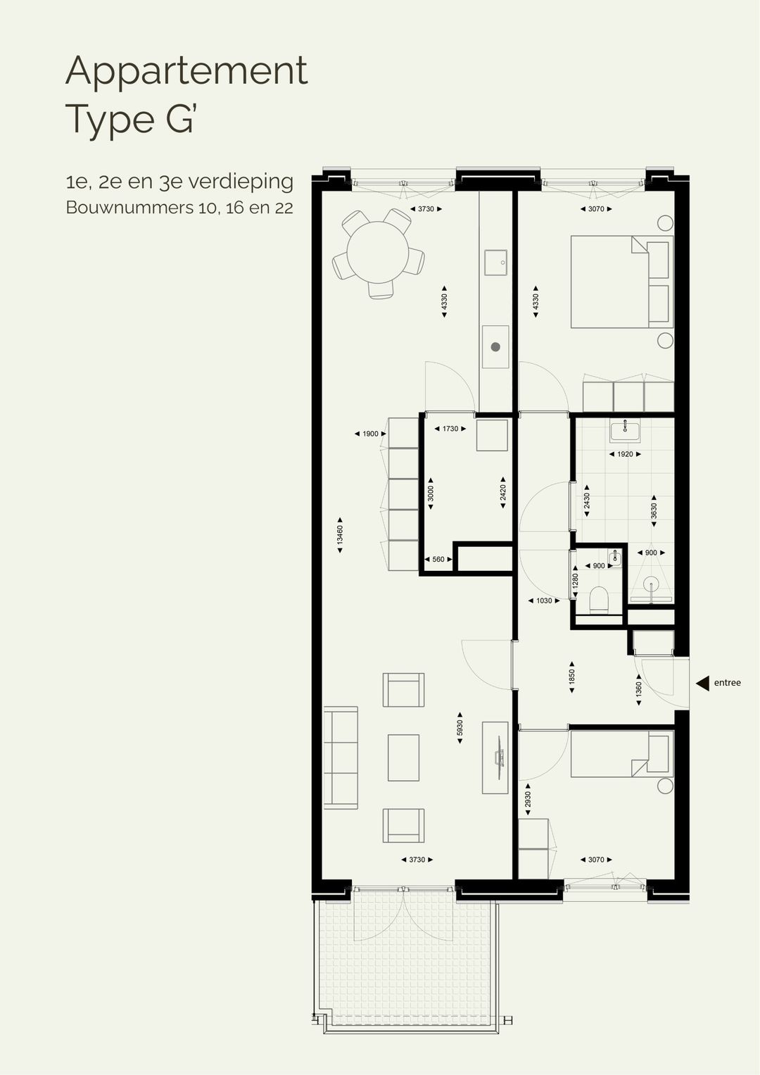 Foto 11 van Type G - Appartement met zonnig balkon (Bouwnr. 9 G)