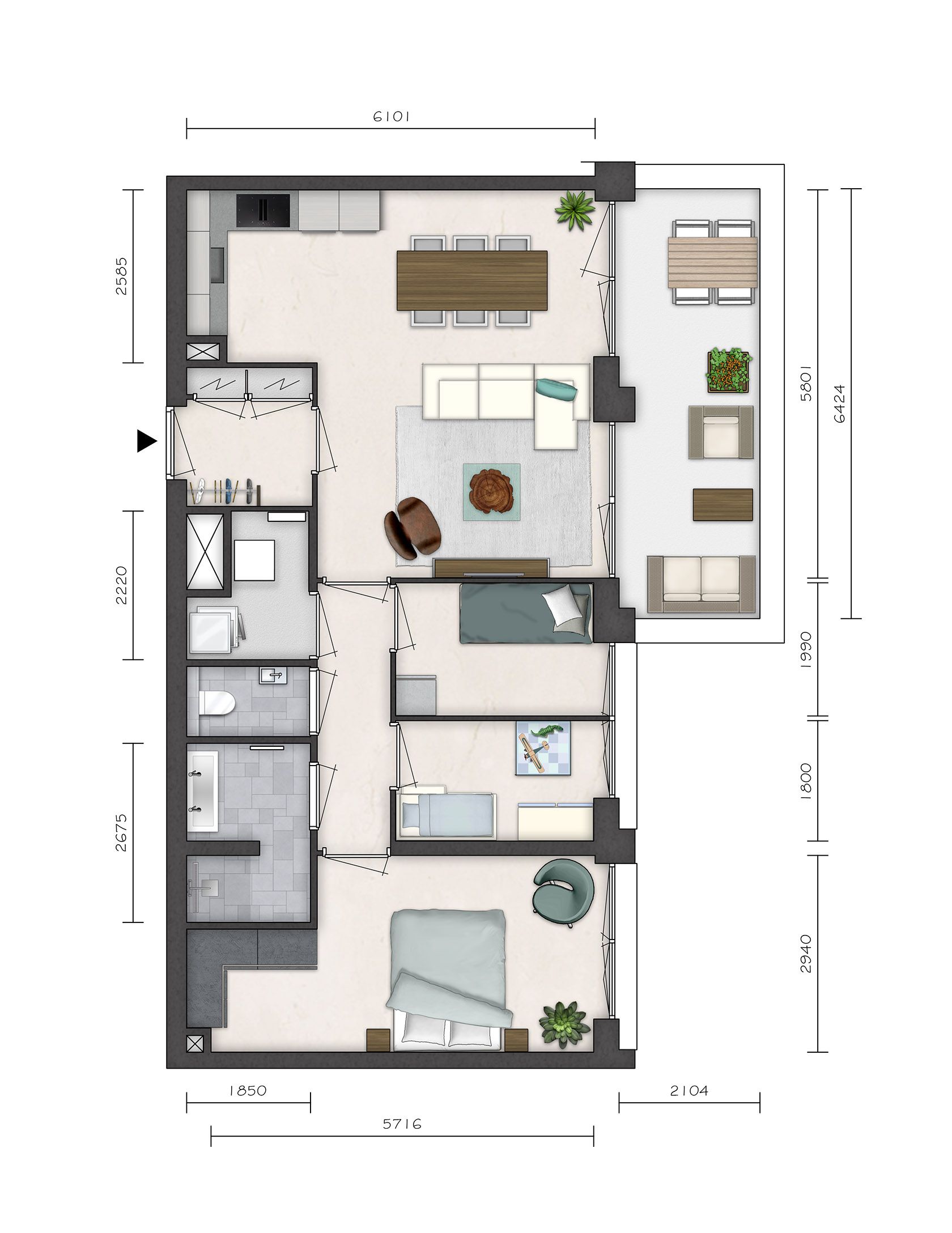 Photo 9 of Parkvilla 8 | 3 & 4 kamer appartement AURI (Bouwnr. 13)