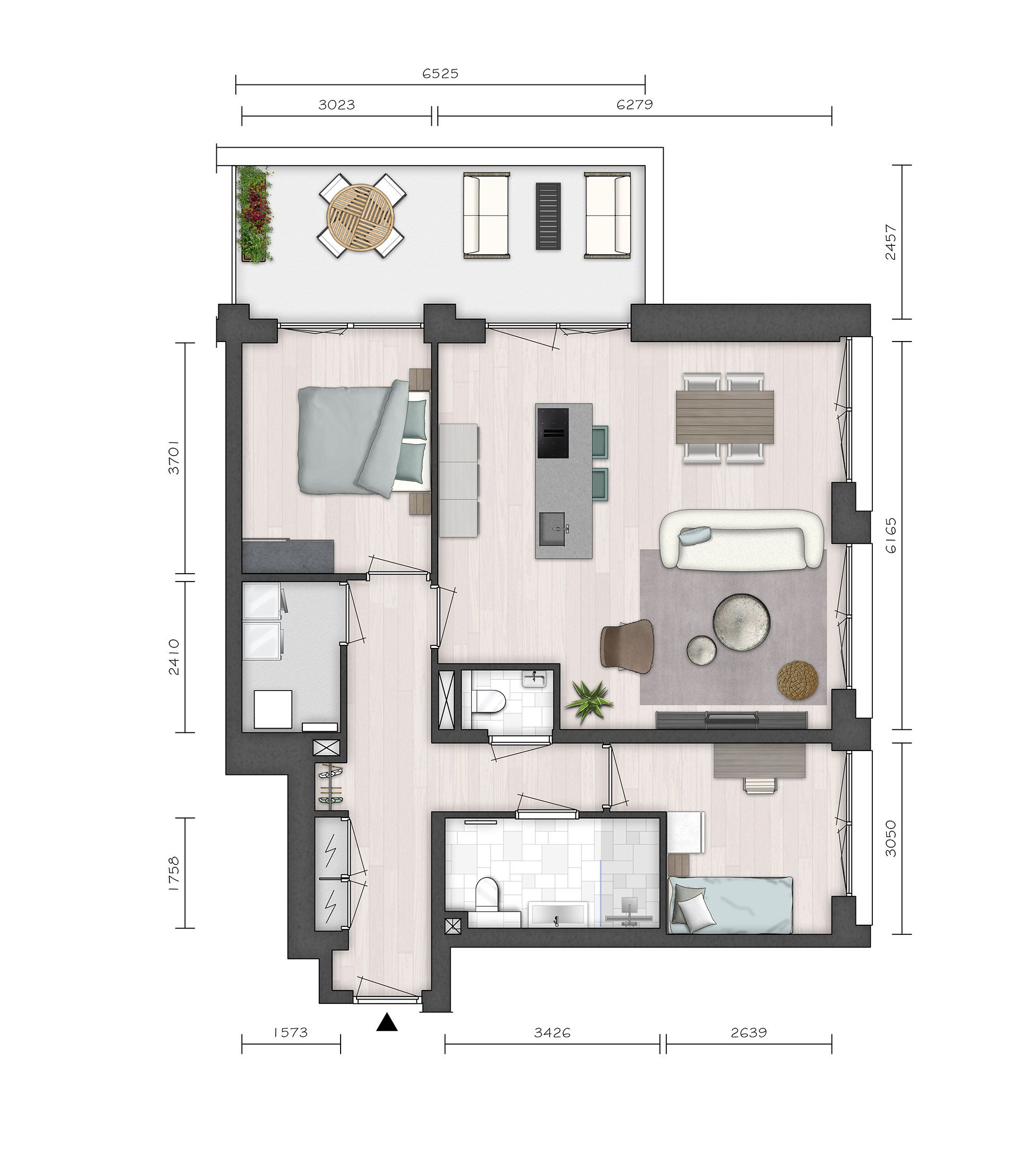 Foto 9 van Parkvilla 8 | 3 & 4 kamer appartement AURI (Bouwnr. 2)