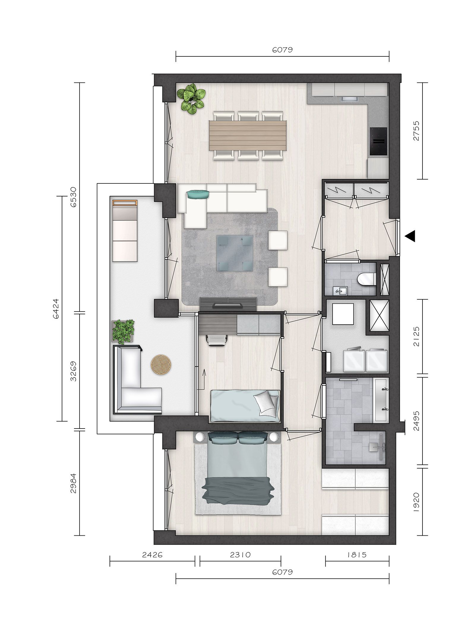 Photo 9 of Parkvilla 8 | 3 & 4 kamer appartement AURI (Bouwnr. 16)