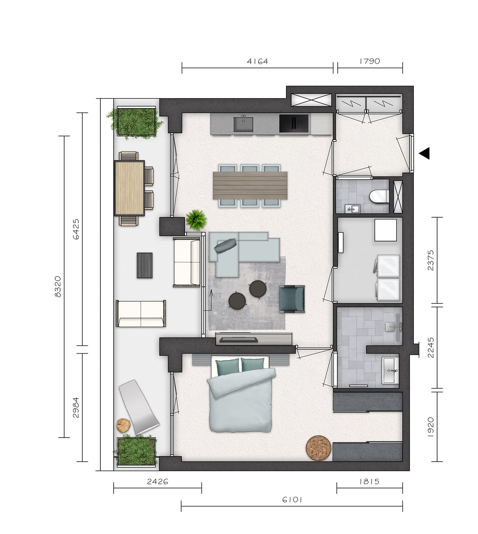 Photo 9 of Parkvilla 8 | 2 kamer appartement LUMI (Bouwnr. 10)