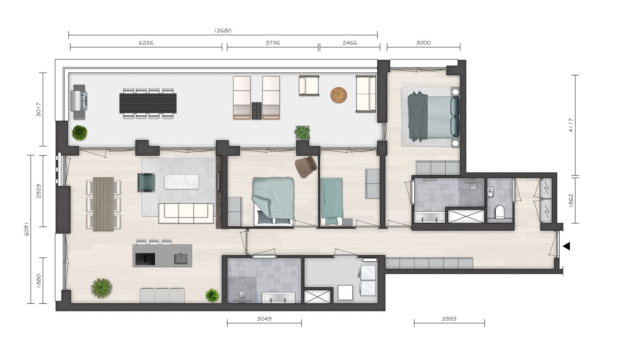 Photo 9 of Parkvilla 8 | 4 kamer appartement VIVI (Bouwnr. 24)