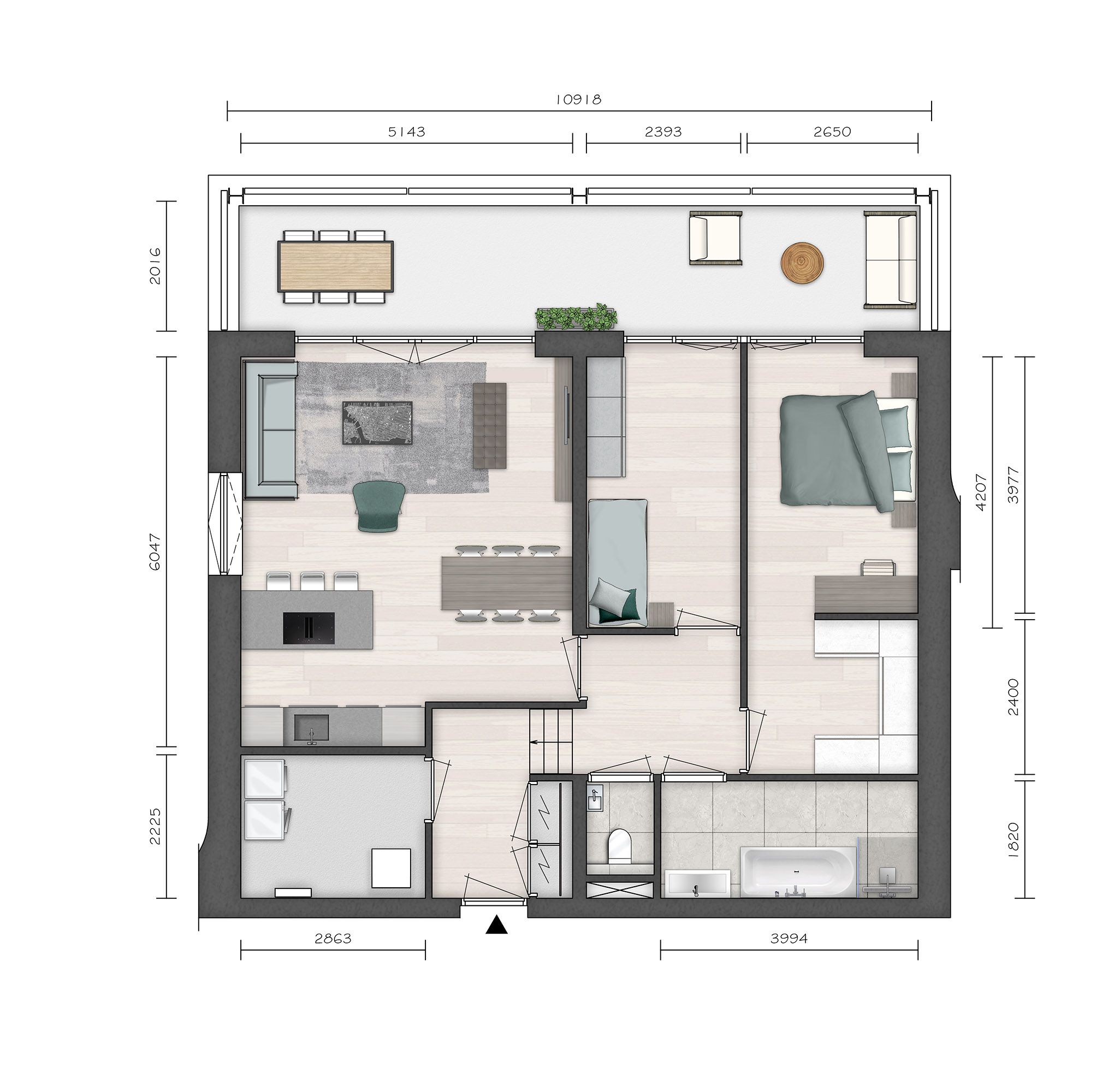 Photo 9 of Parkvilla 9 | 3 kamer appartement MIZU (Bouwnr. 37)